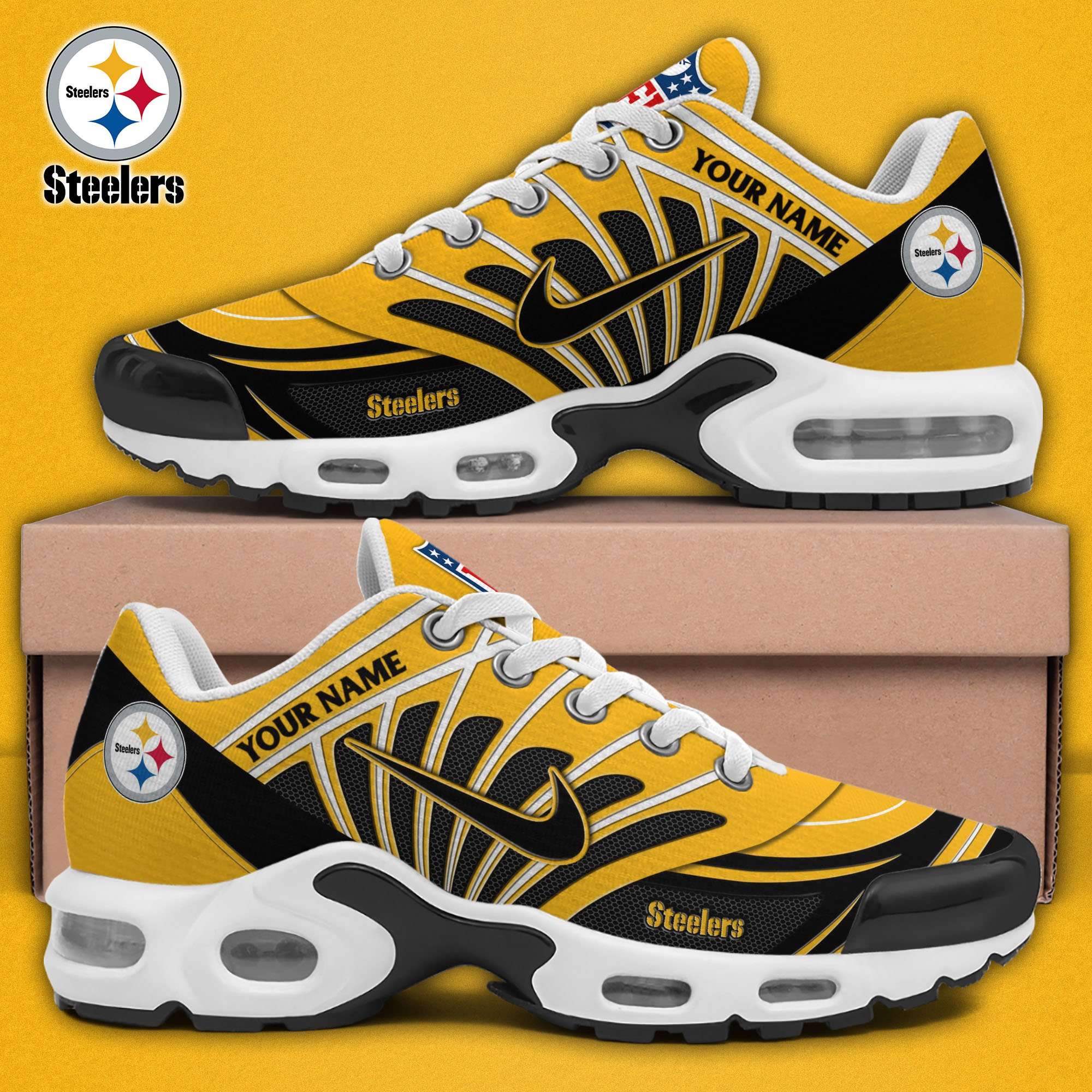Pittsburgh Steelers TN Shoes 2026 Versions Custom Your Name 921