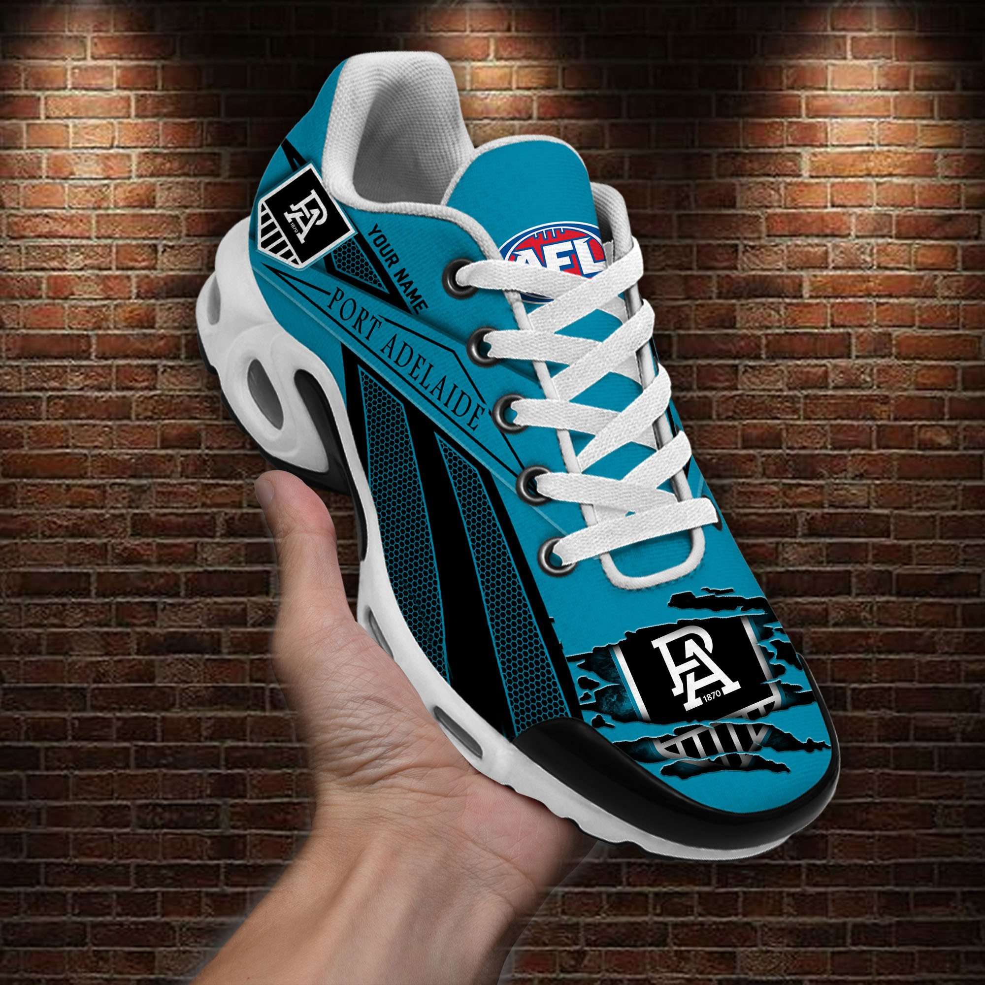 port adelaide football club tn air max plus shoes sneakers for men and women 4462