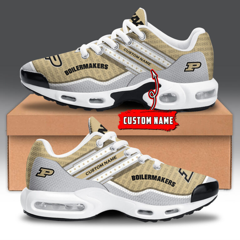 Purdue Boilermakers Personalized Name Team Logo Mix Colors Star Line TN Air Max Shoes Air Cushion Sneakers