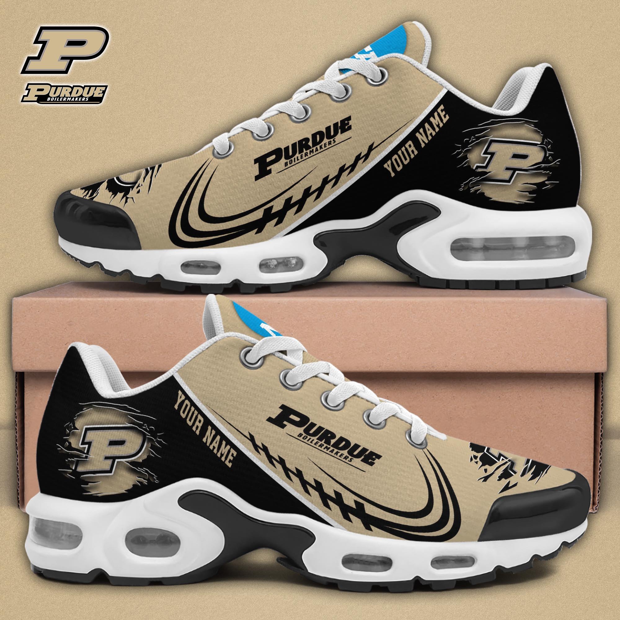 Purdue Boilermakers TN Shoes 2026 Version Custom Name 