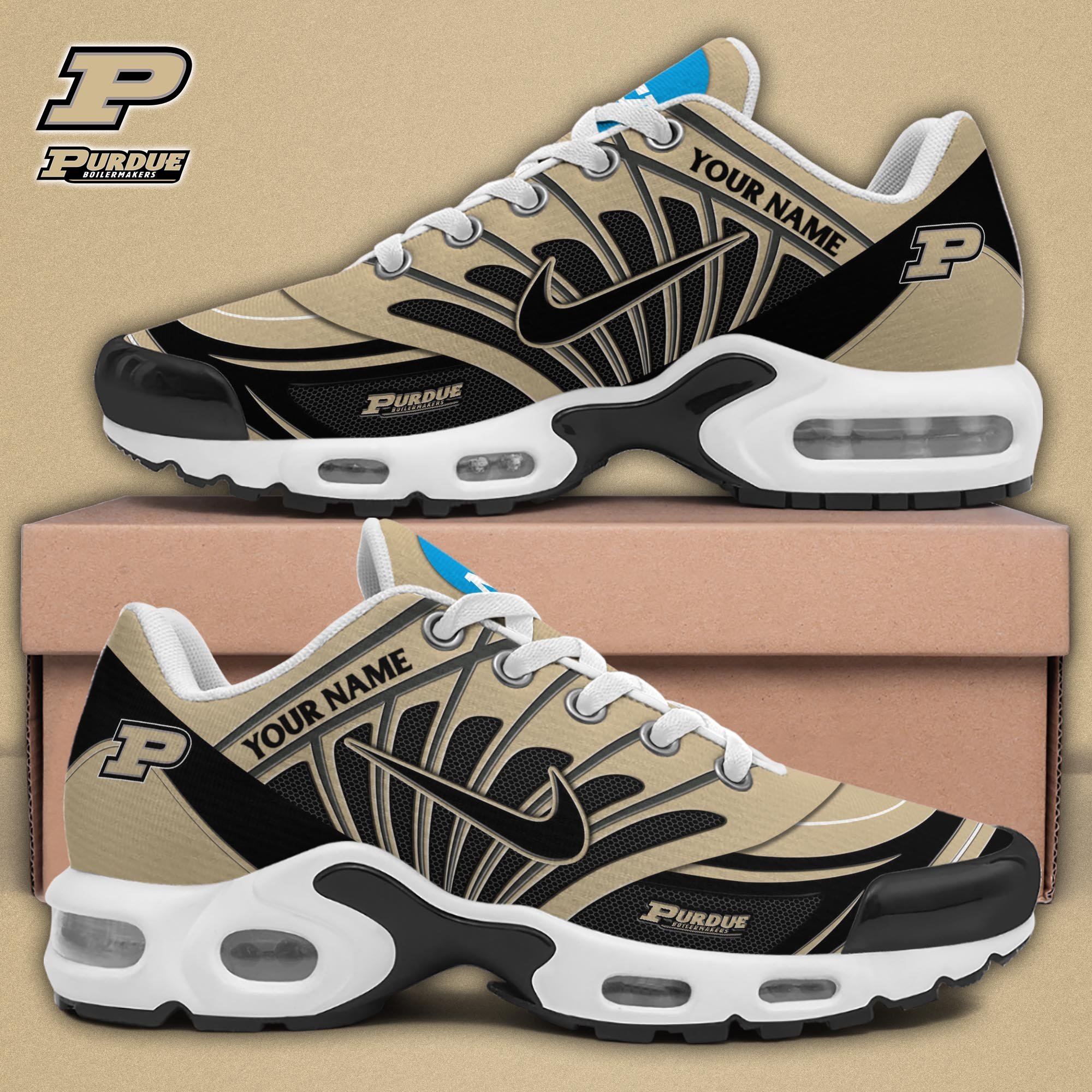 Purdue Boilermakers TN Shoes 2026 Version Custom Name 