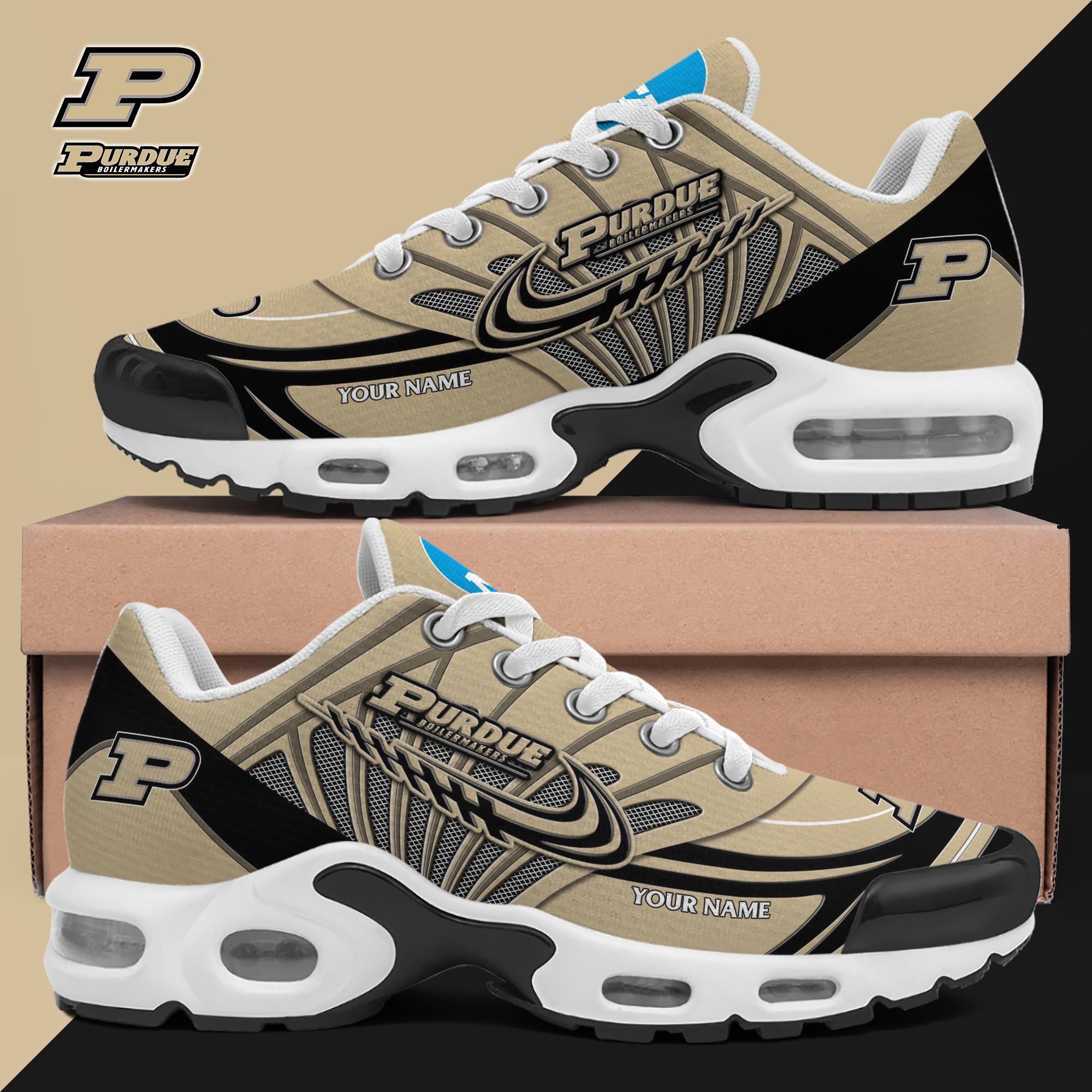 Purdue Boilermakers TN Shoes 2026 Version Custom Your Name 594