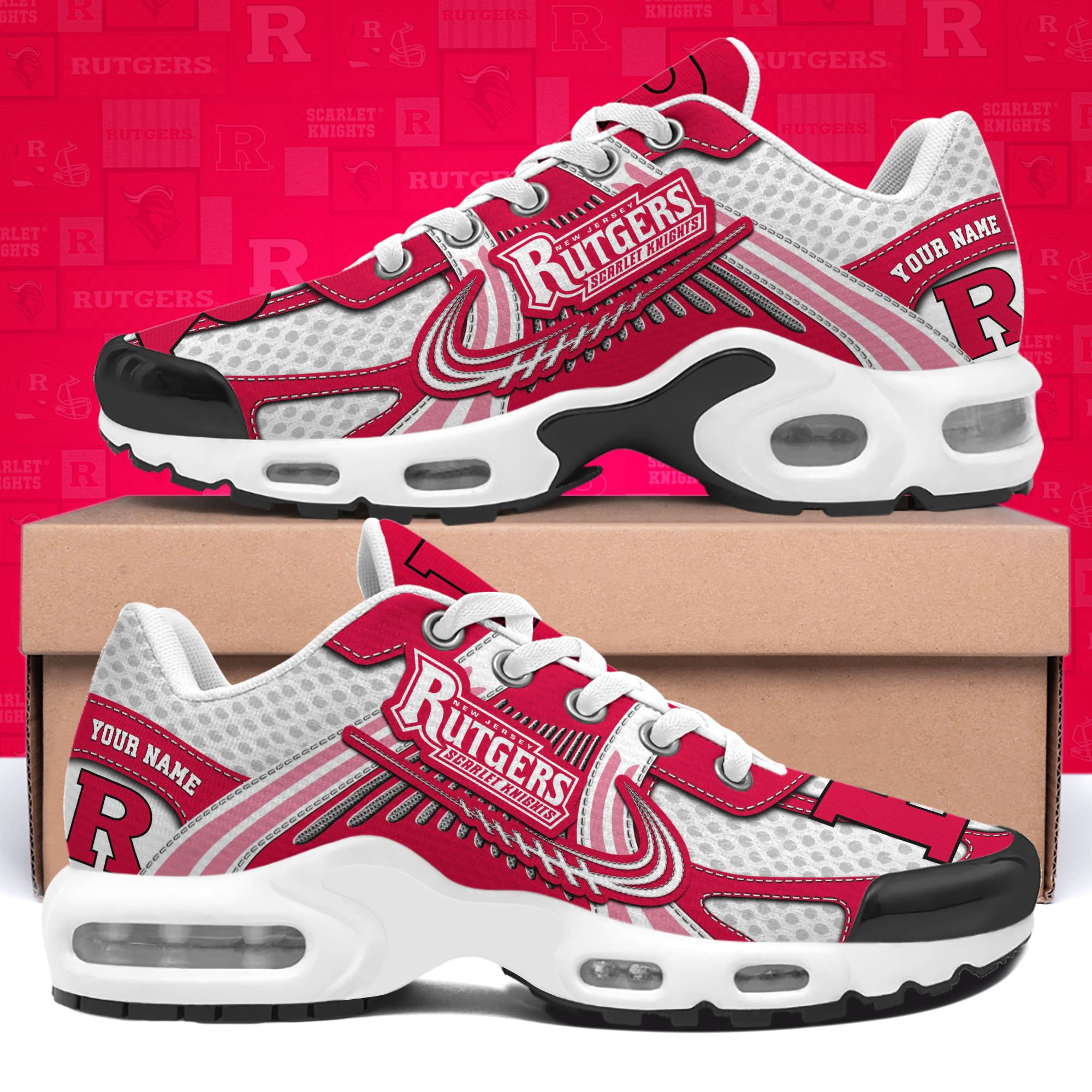 rutgers scarlet knights tn shoes custom your name sport shoes 5431 9ykfl