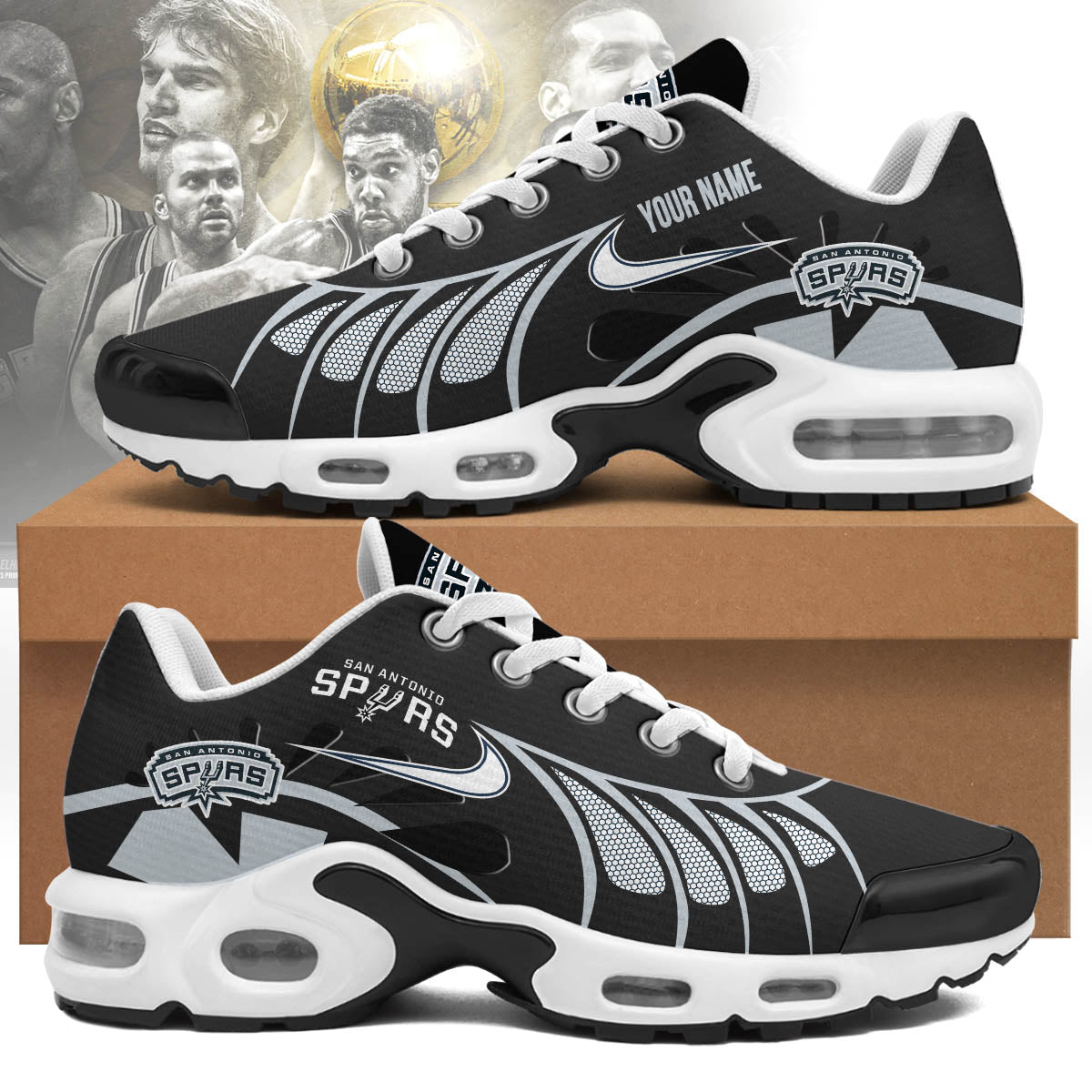 San Antonio Spurs Personalized Air Max Shoes 