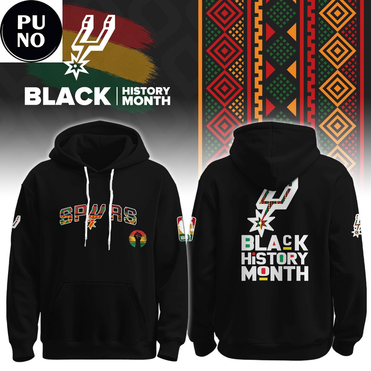 San Antonio Spurs x Black History Month 2026 Hoodie 