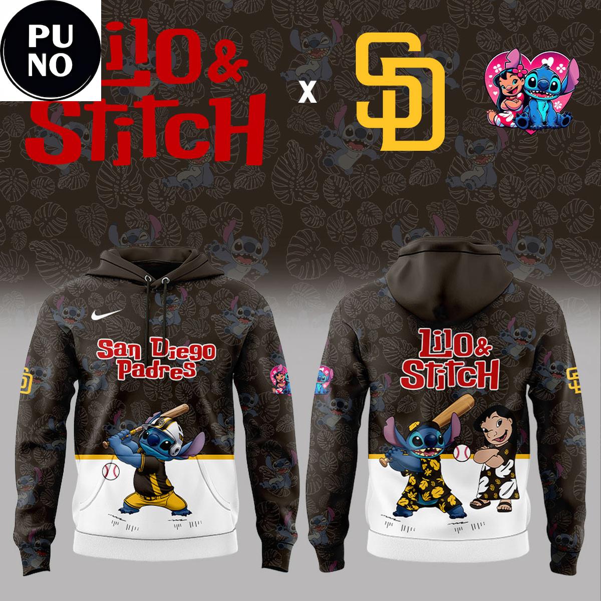 San Diego Padres x Lilo Stitch Night 2026 Hoodie 