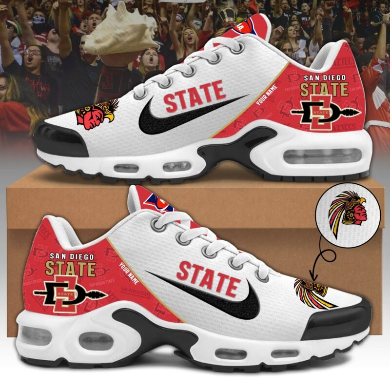 San Diego State Athletics TN Shoes 2026 Version Custom Name, Shoes For Sport Fan, Sport Gifts PH270