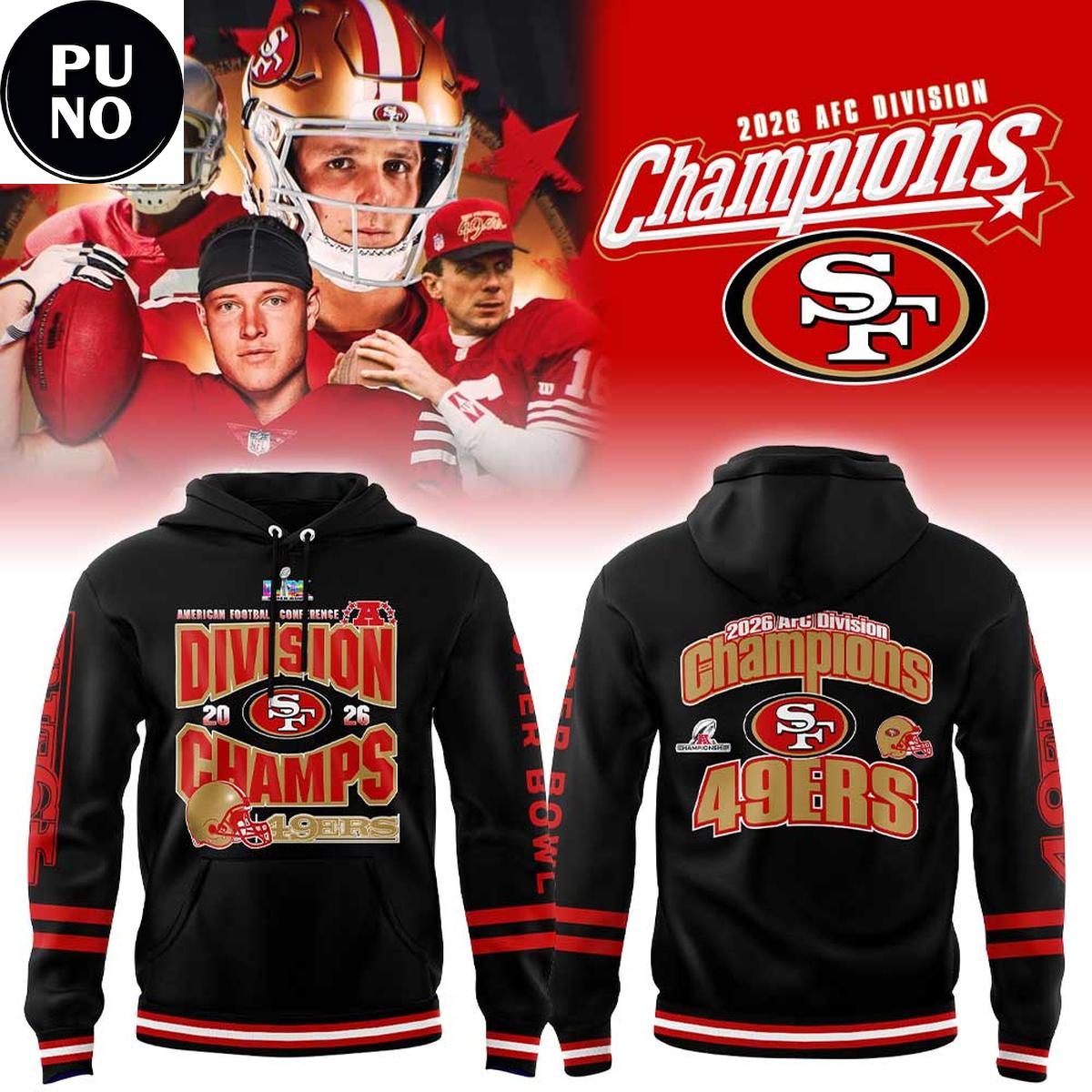 San Francisco 49ers 2026 AFC Division Champions Hoodie T-Shirt 