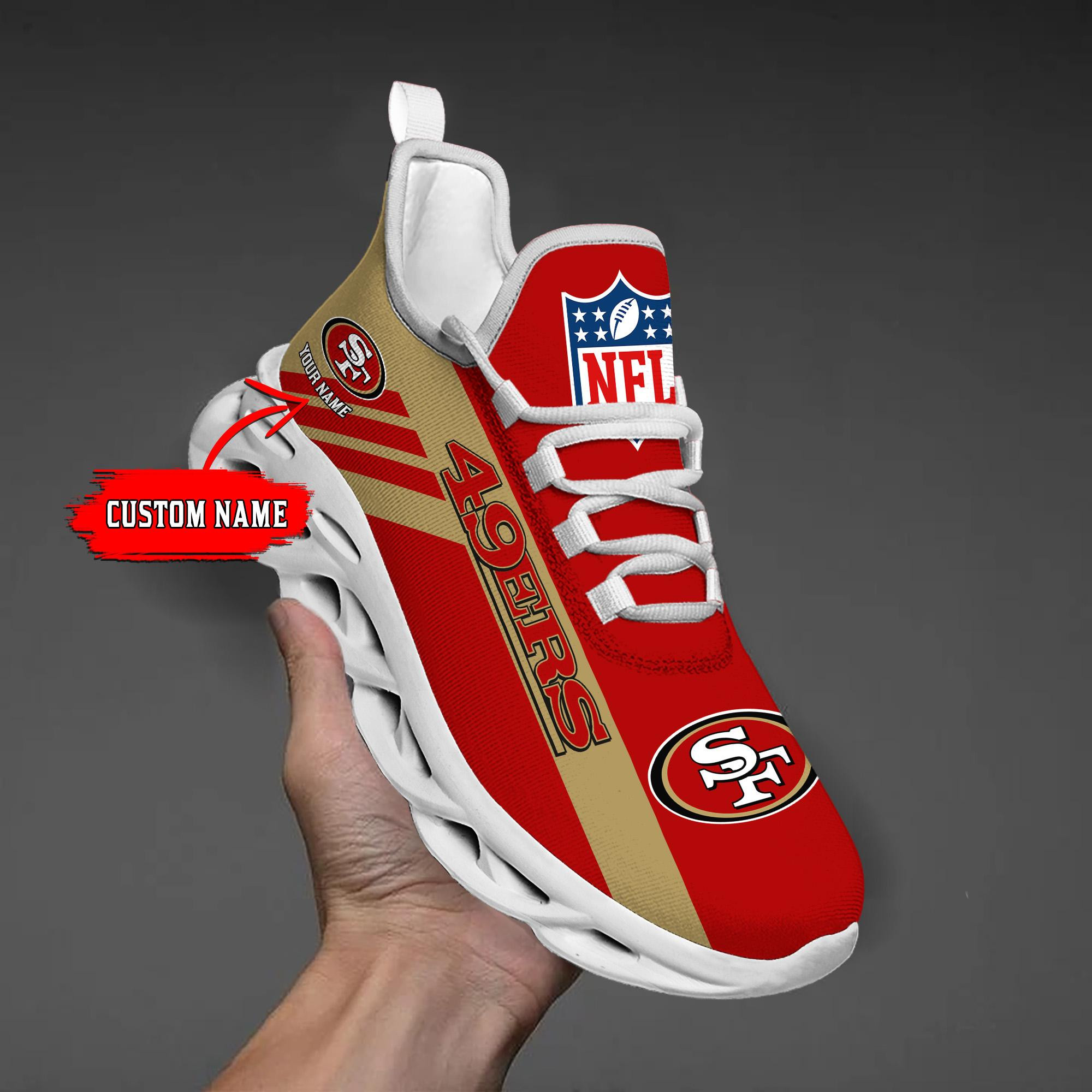 san francisco 49ers black max soul shoes 2026 versions custom name 635 8077 nepj1