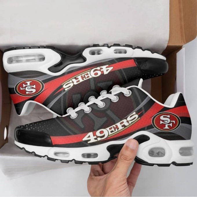 San Francisco 49ers Grunge Pattern Shoes Air Cushion Sneakers