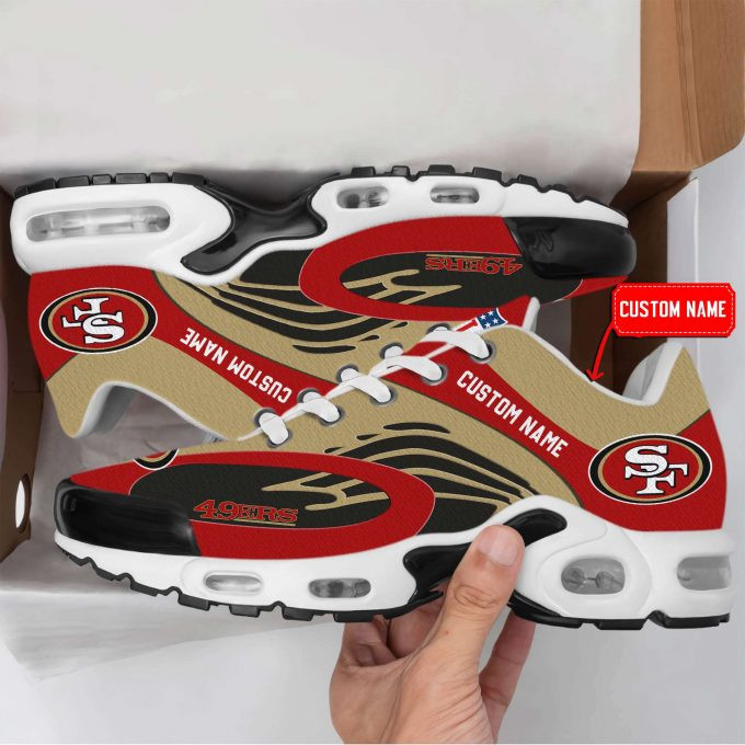 san francisco 49ers logo custom name air max shoes air cushion sneakers 6680 z6hia