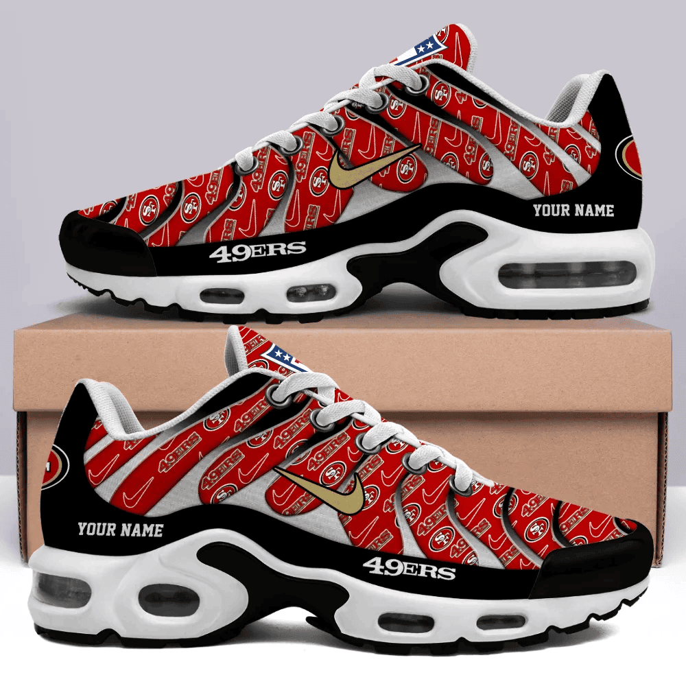 San Francisco 49ers Personalized Name Team Mix Colors V5 TN Shoes Air Cushion Sneakers