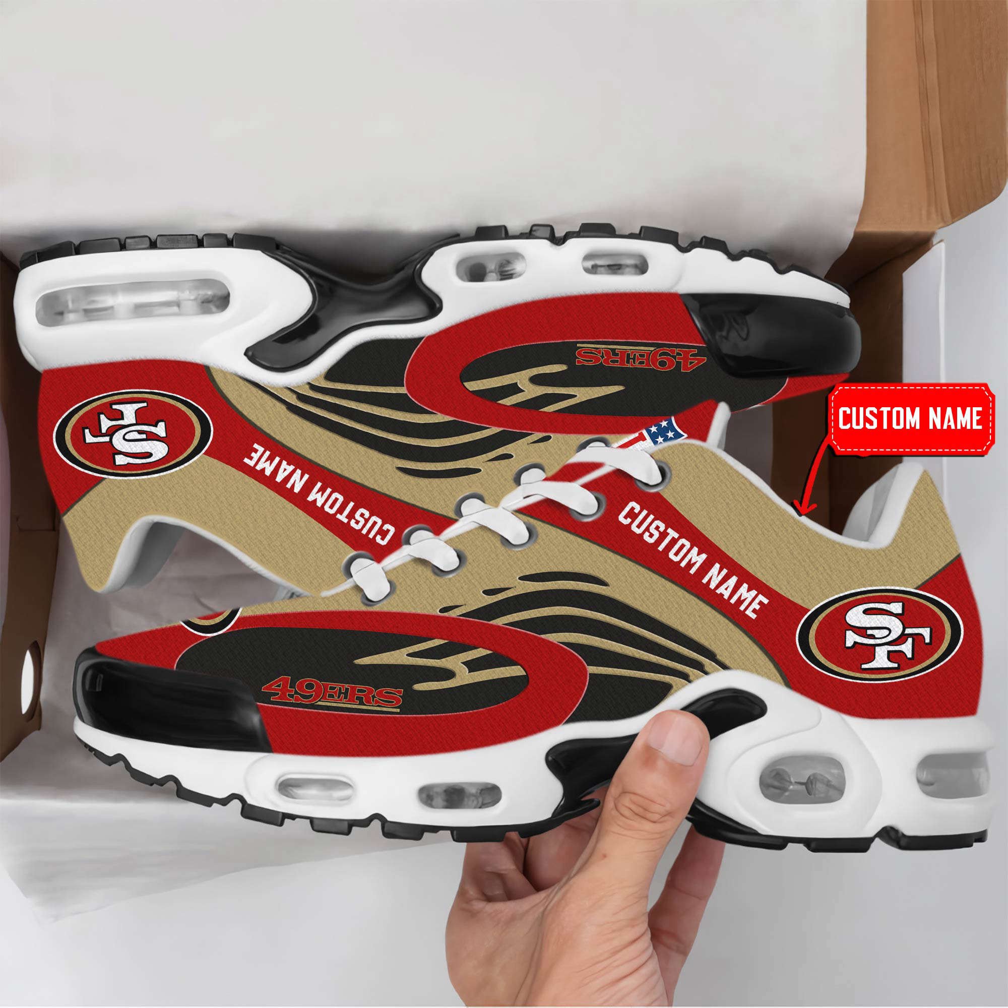 San Francisco 49ers Premium Air Max Plus Sport Sneakers For Fan Gifts