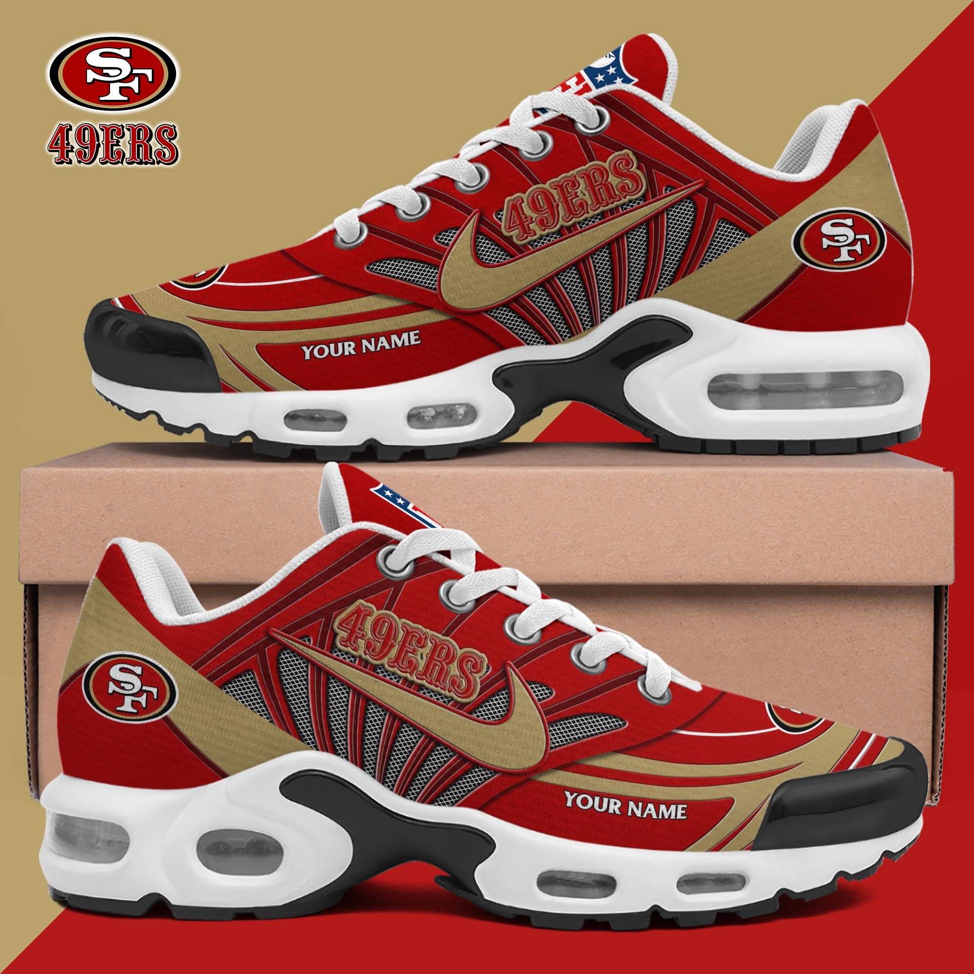 San Francisco 49Ers TN Shoes 2026 Version Custom Your Name 