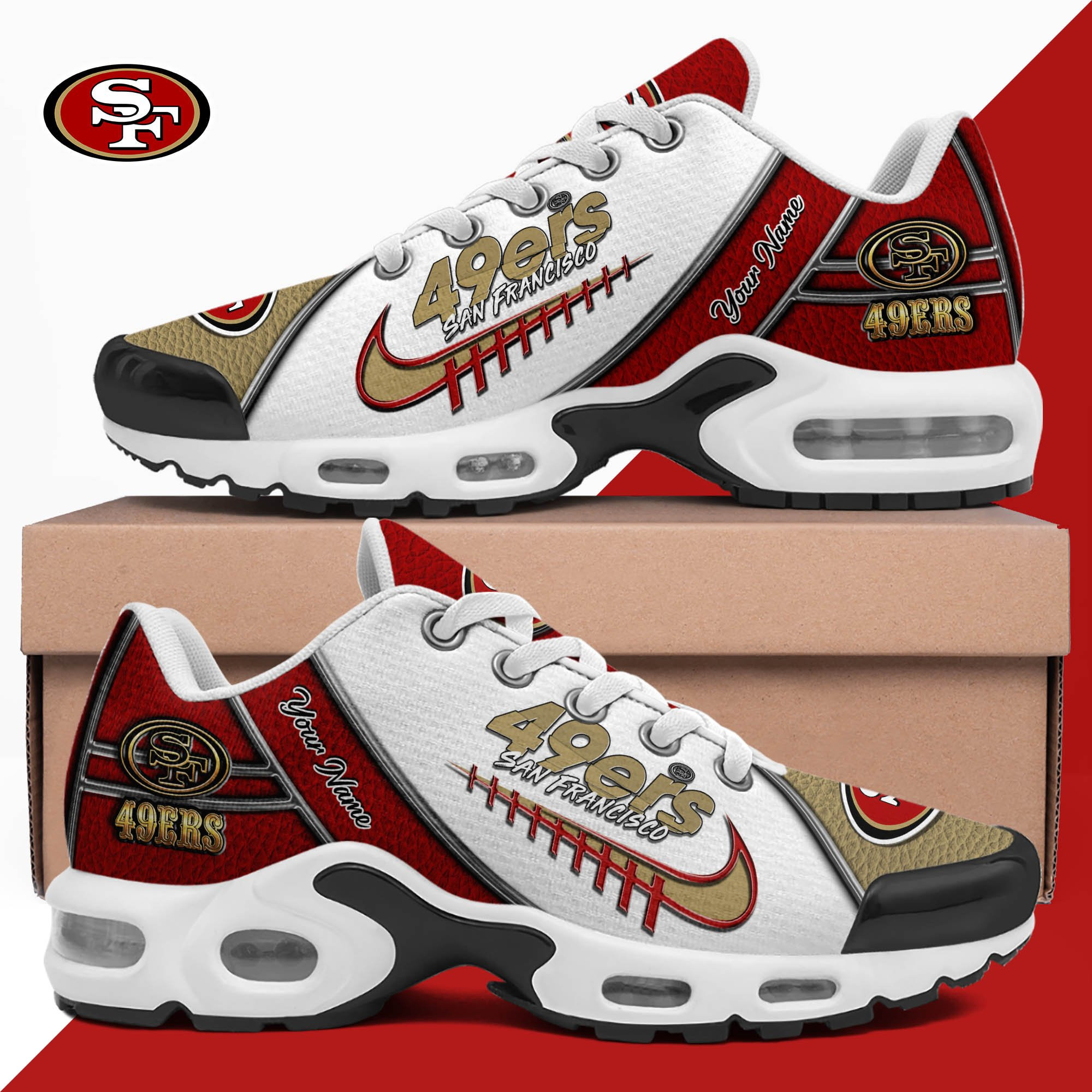 San Francisco 49Ers TN Shoes 2026 Version Custom Your Name, Football Team Shoes 516