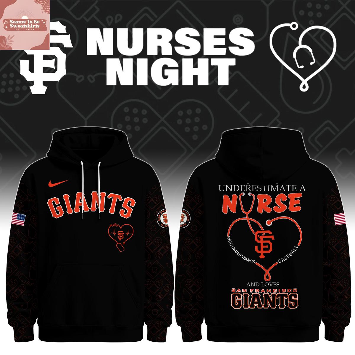 san francisco giants honor the nurse loves 2026 mlb hoodie shirts 3494 kywba