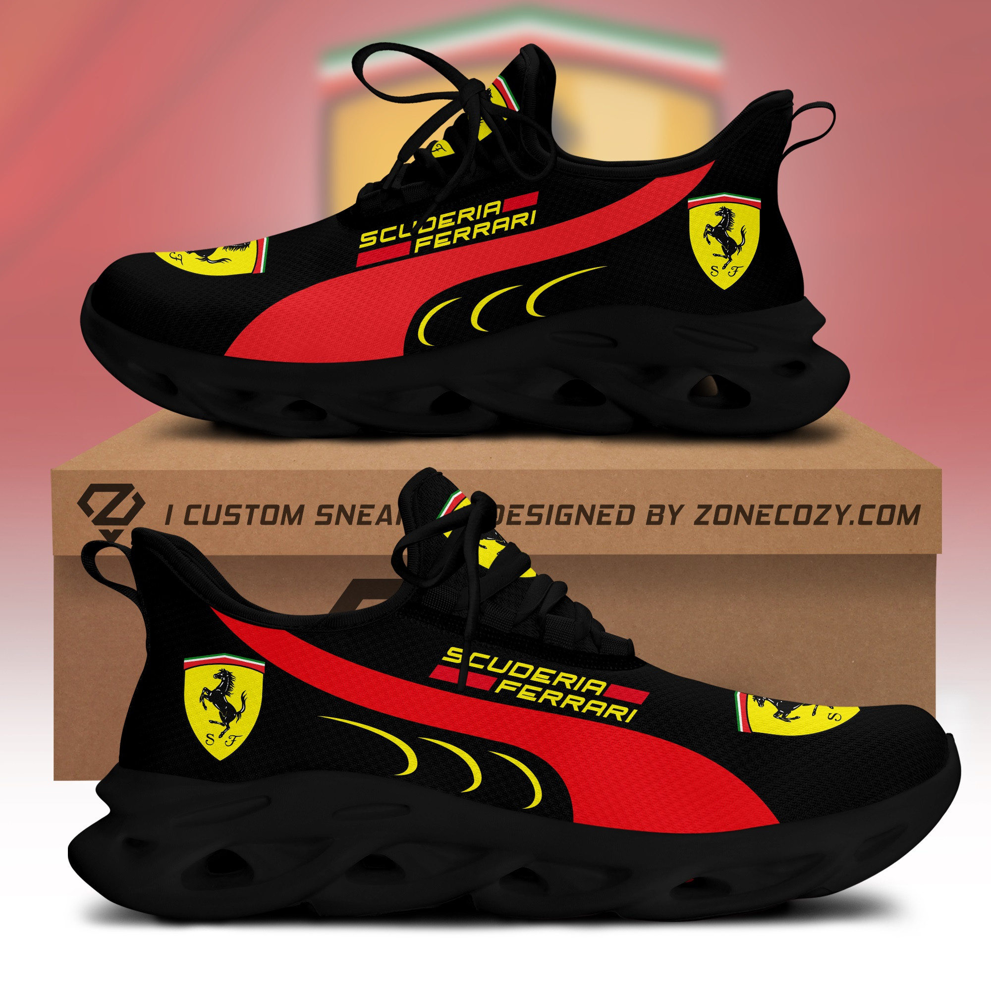 Scuderia Ferrari Chunky Custom Sneaker V3