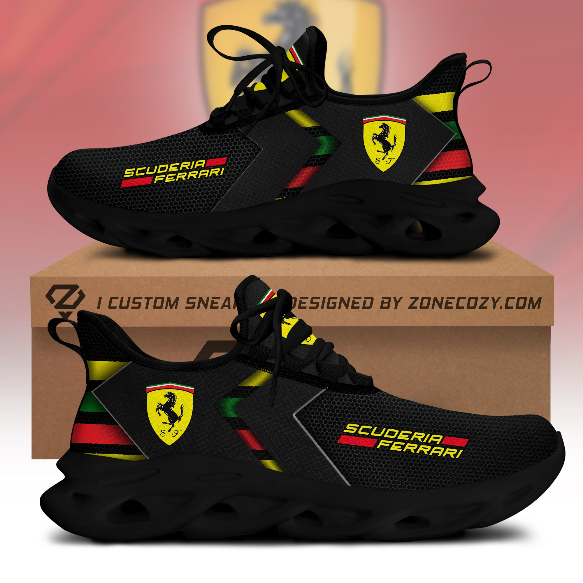 Scuderia Ferrari  Q2 Chunky Custom Sneaker