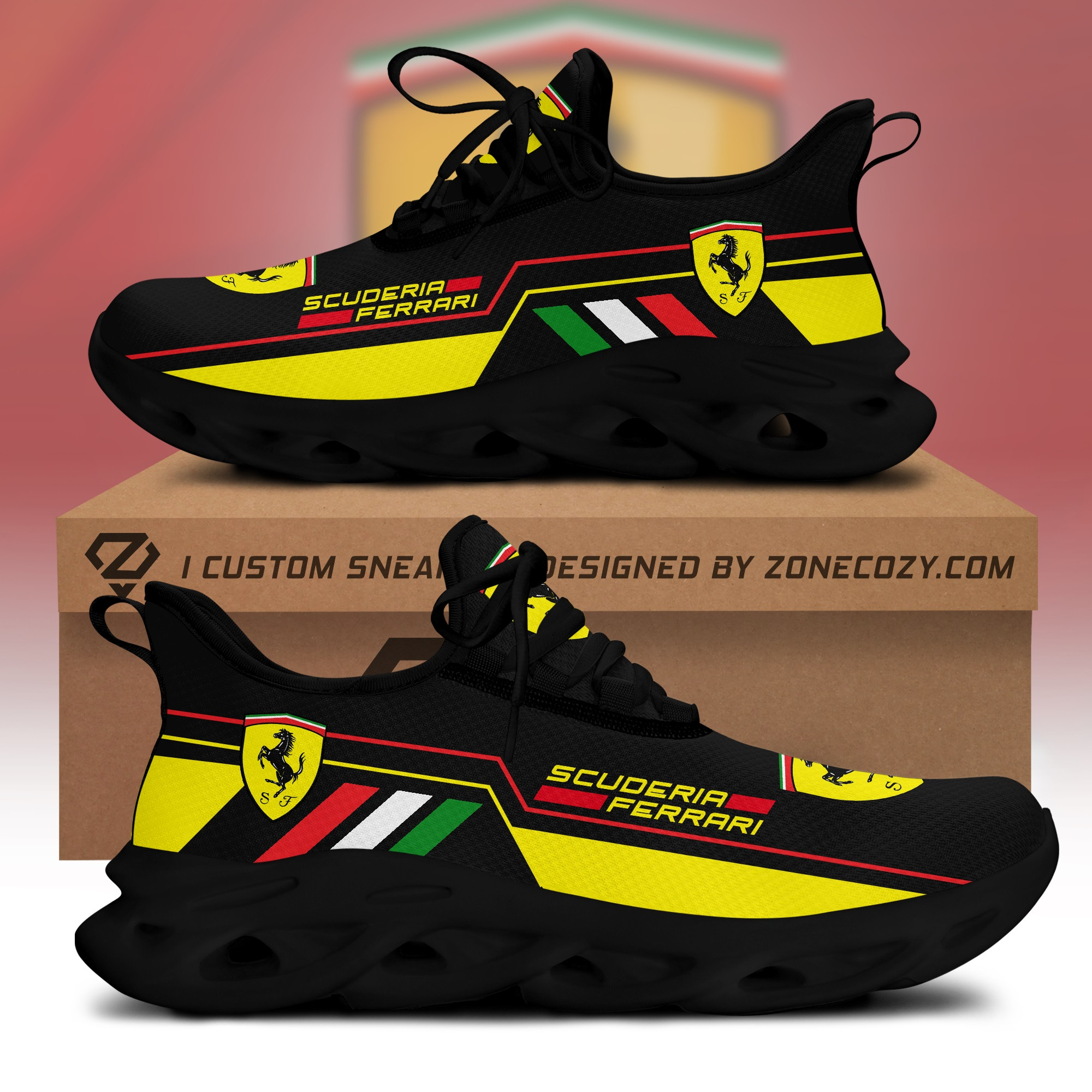 Scuderia Ferrari Q5 Chunky Custom Sneaker Q280205