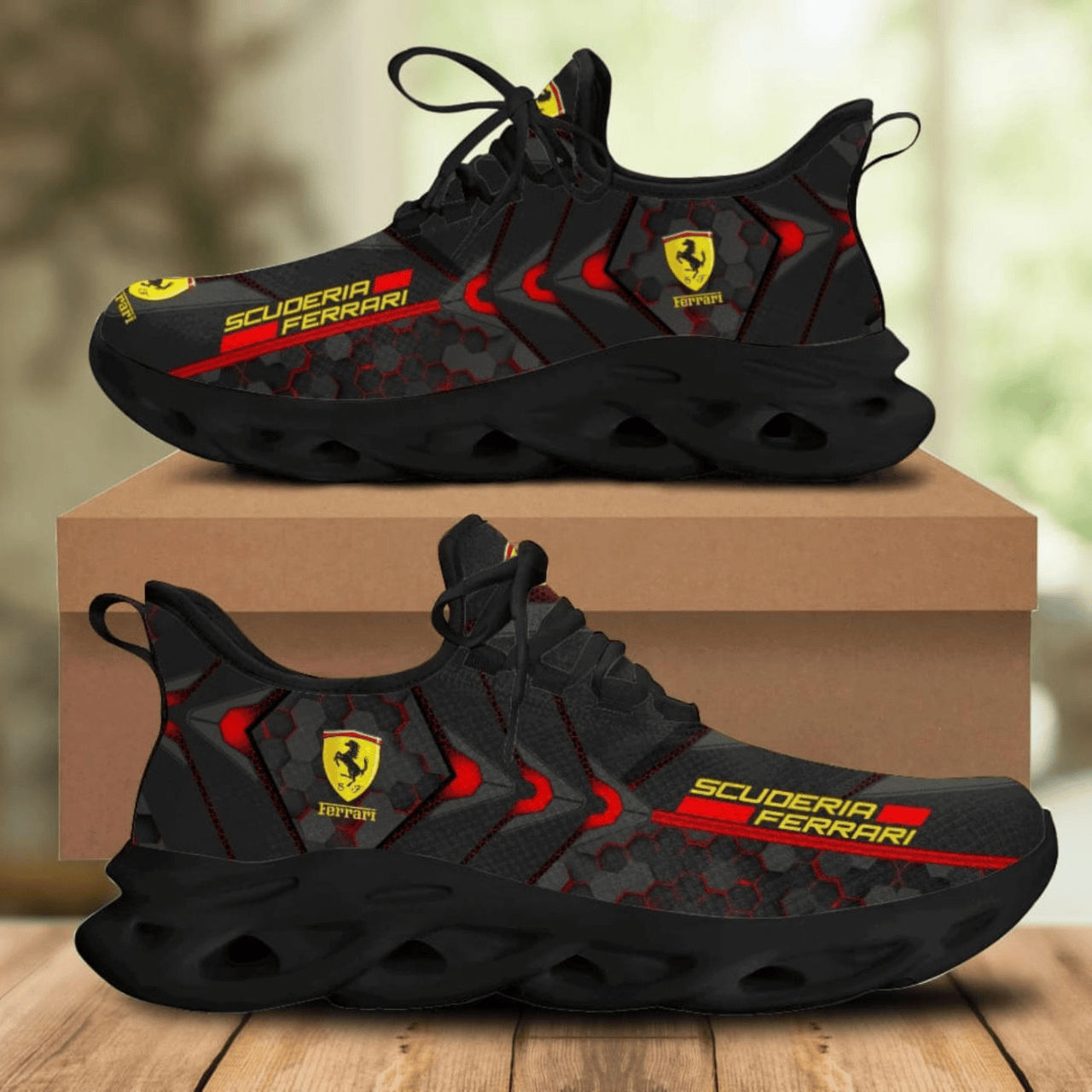 Scuderia Ferrari Red Version Chunky Custom Sneaker