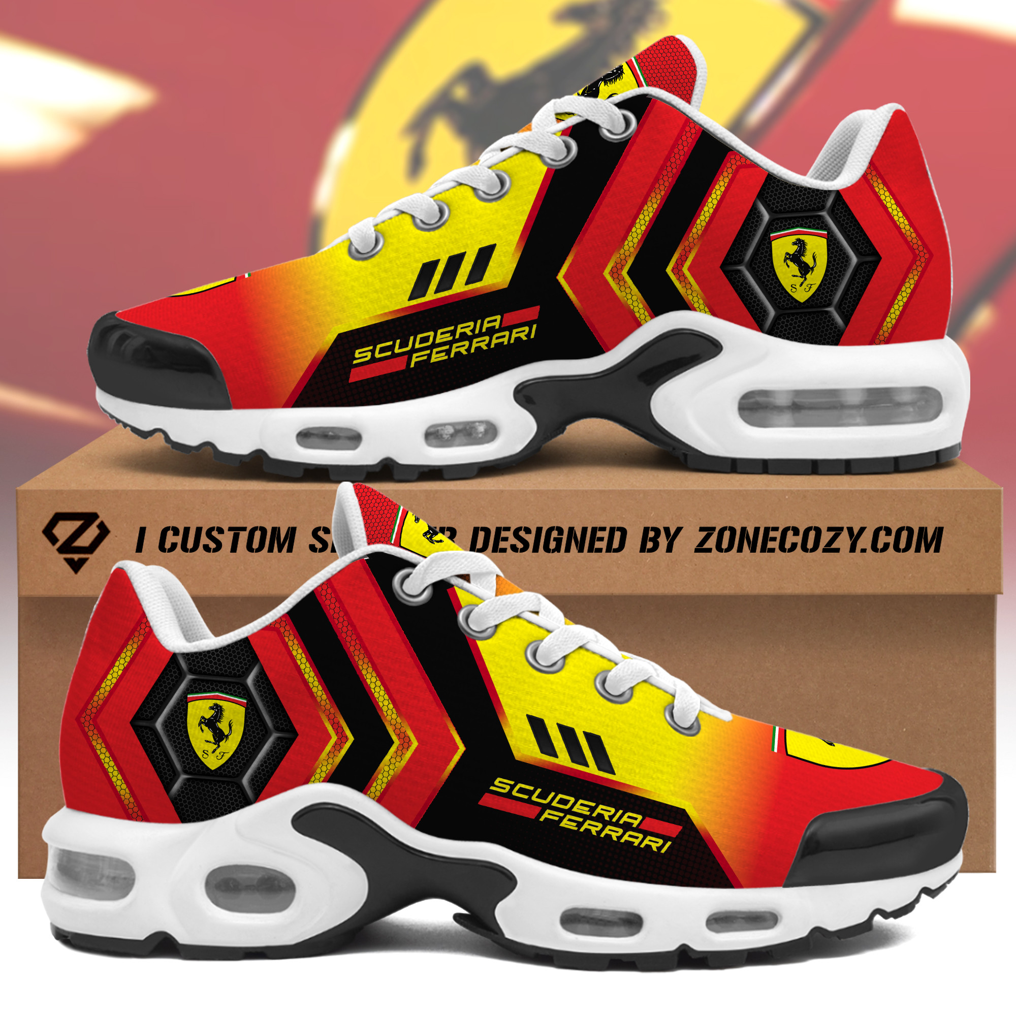 scuderia ferrari sport air cushion sneaker v4 2605 rcdru