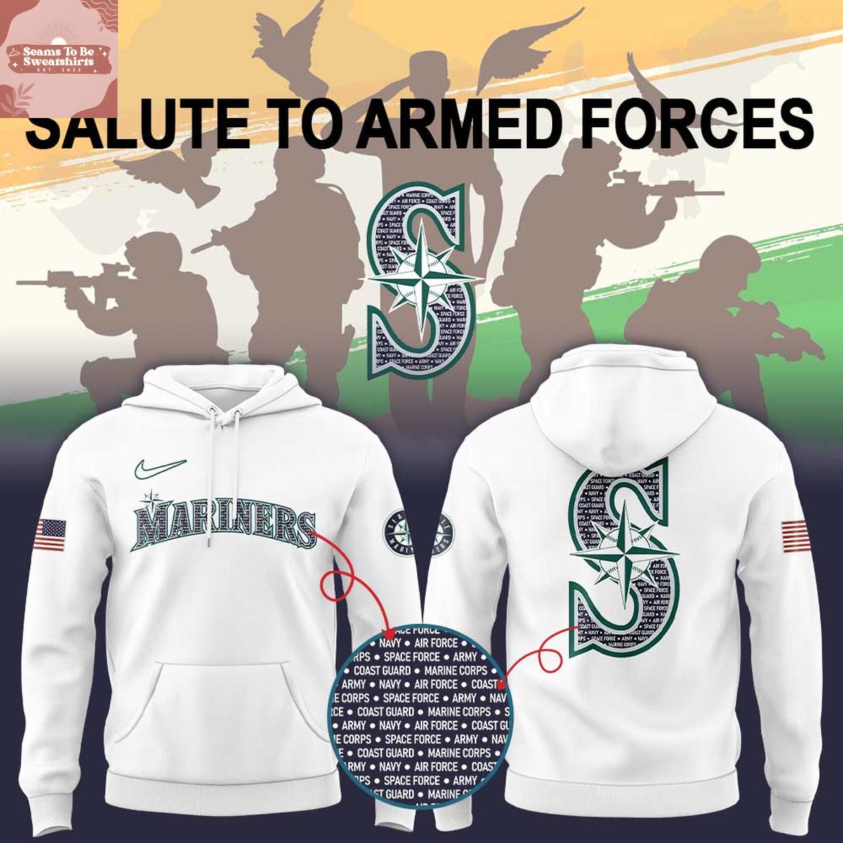 seattle mariners salute to armed forces 2026 hoodie 1919 scedd