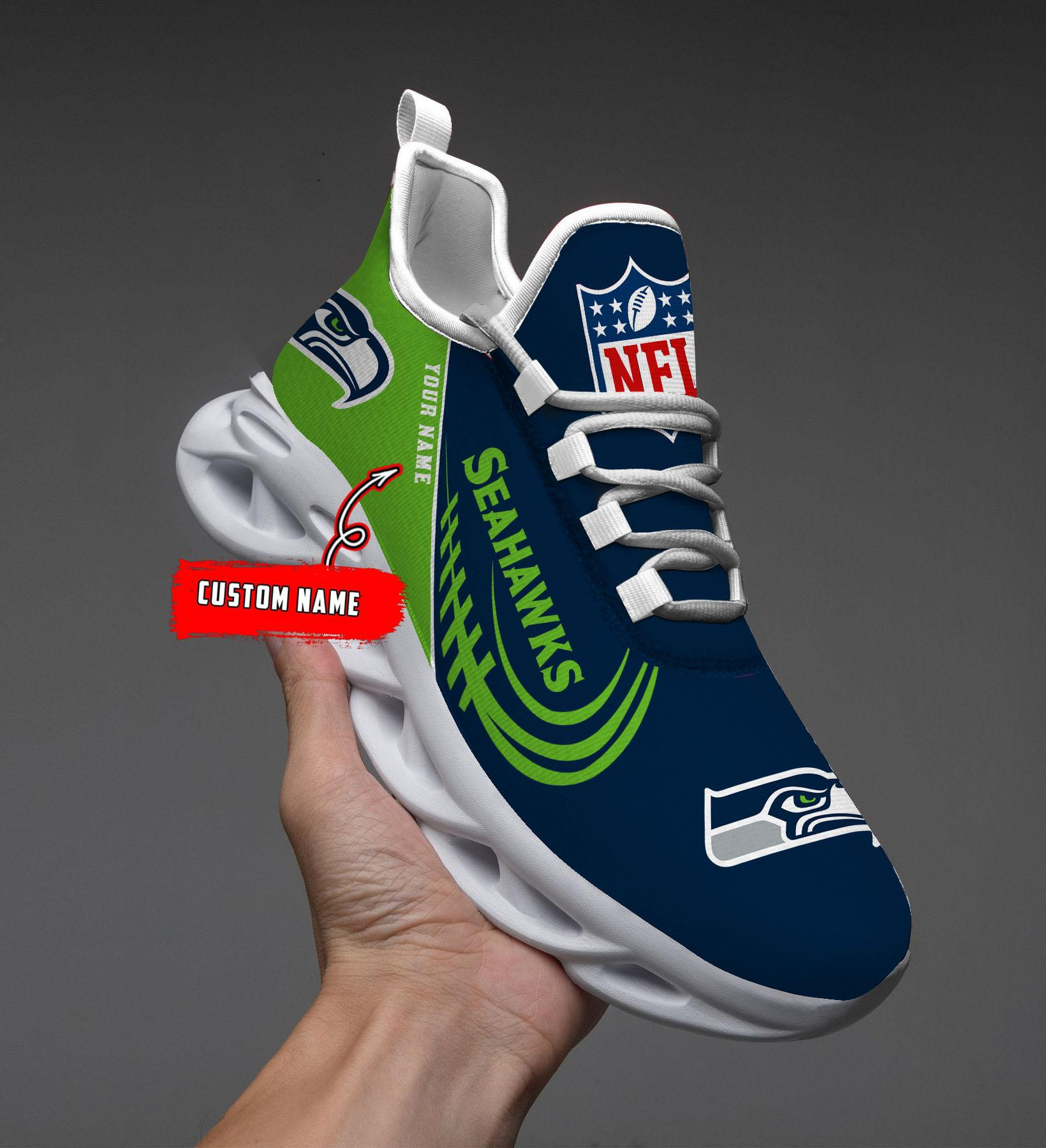 seattle seahawks black max soul shoes 2026 versions custom name 630 3241 haplv