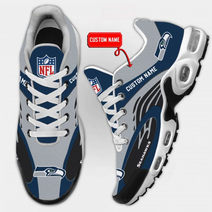 seattle seahawks logo custom name air max shoes air cushion sneakers 9750 efv1n