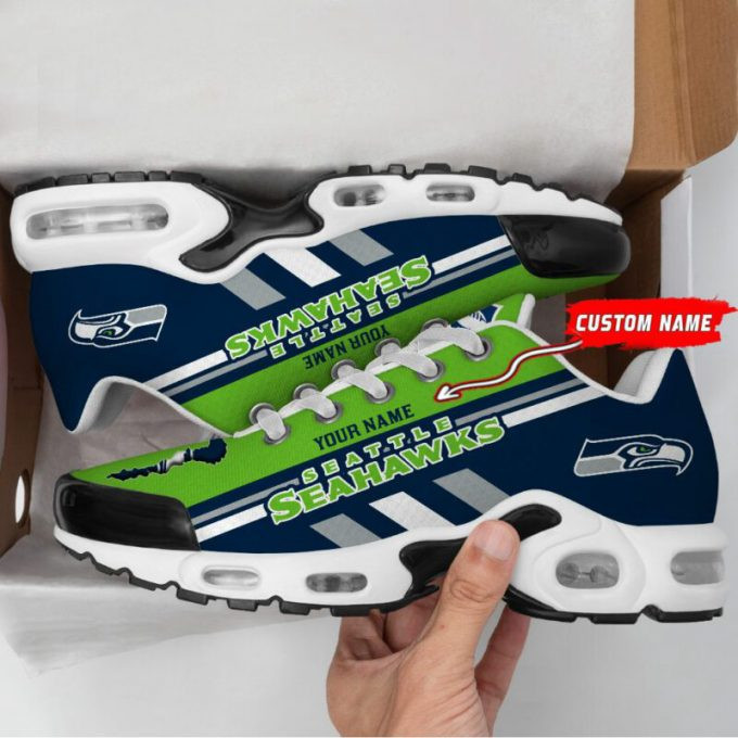 seattle seahawks monster custom name air max shoes air cushion sneakers 7017 osttf