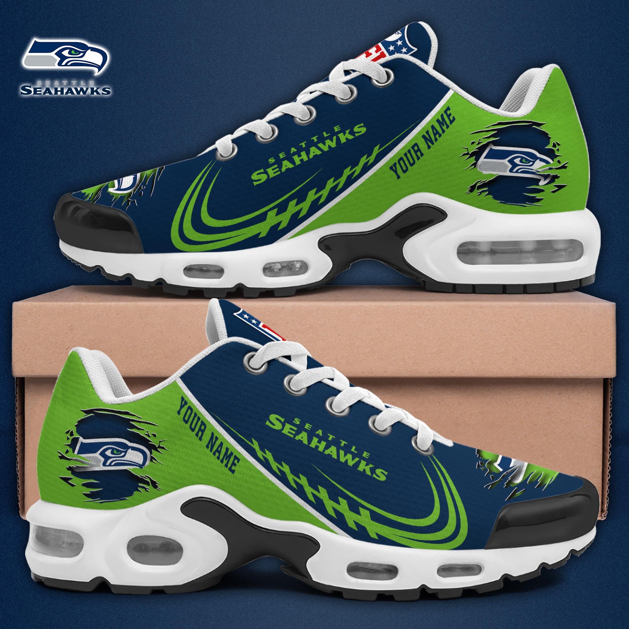 seattle seahawks tn shoes 2026 version custom name 6449 zzfkg