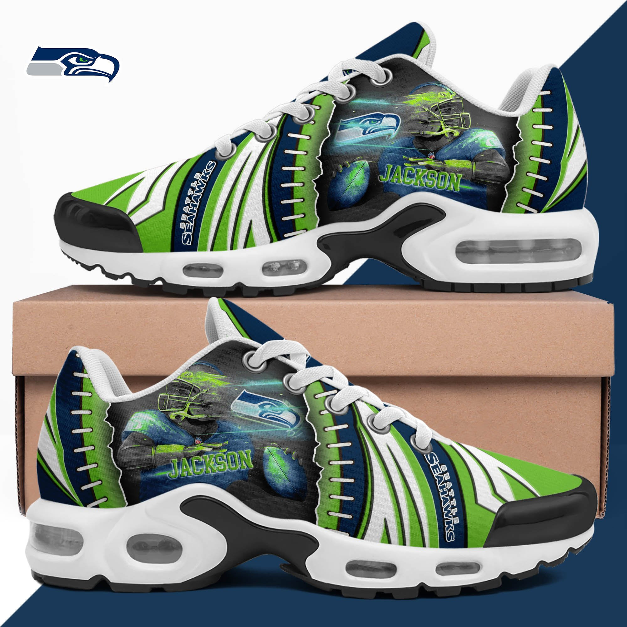 Seattle Seahawks TN Shoes 2026 Version Custom Your Name 919