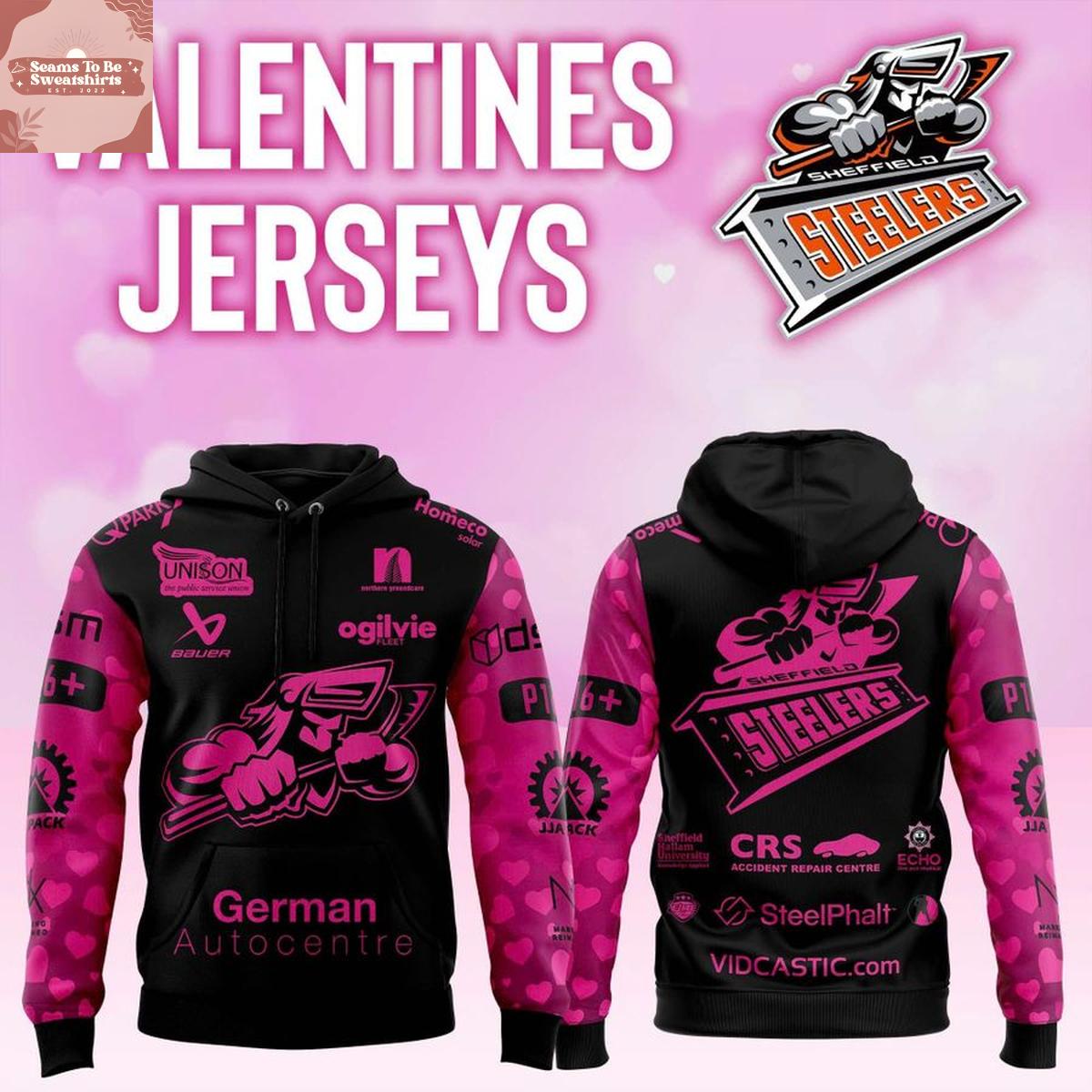 Sheffield Steelers x Valentines Day 2026 Hoodie 