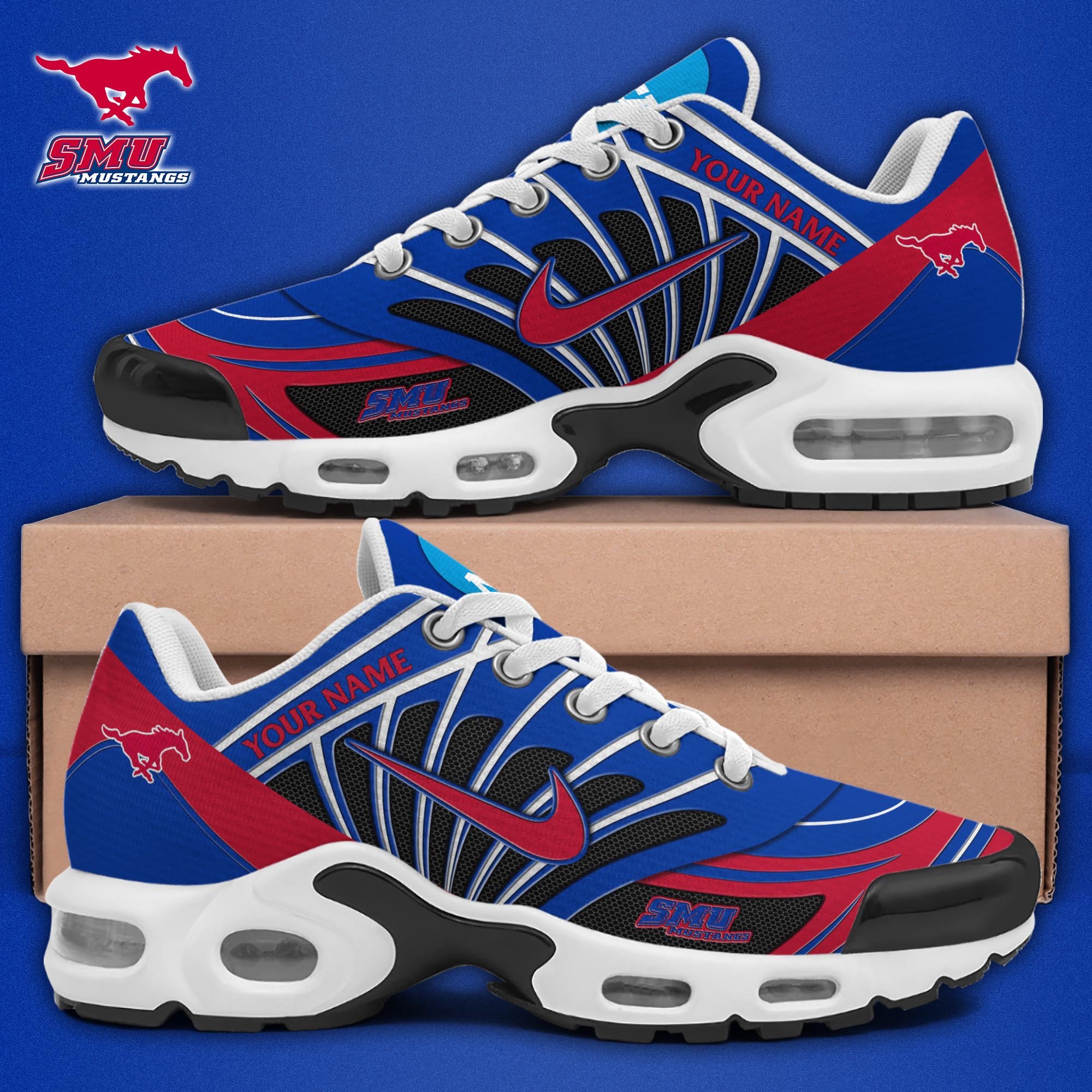 SMU Mustangs TN Shoes 2026 Version Custom Name 