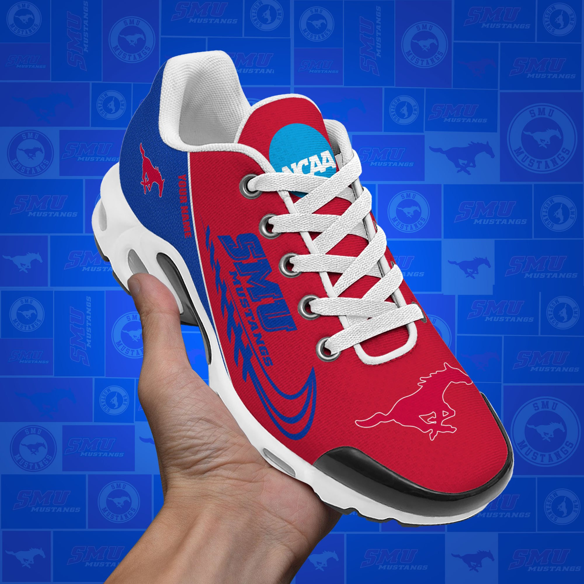 SMU Mustangs TN Shoes Custom Your Name 514