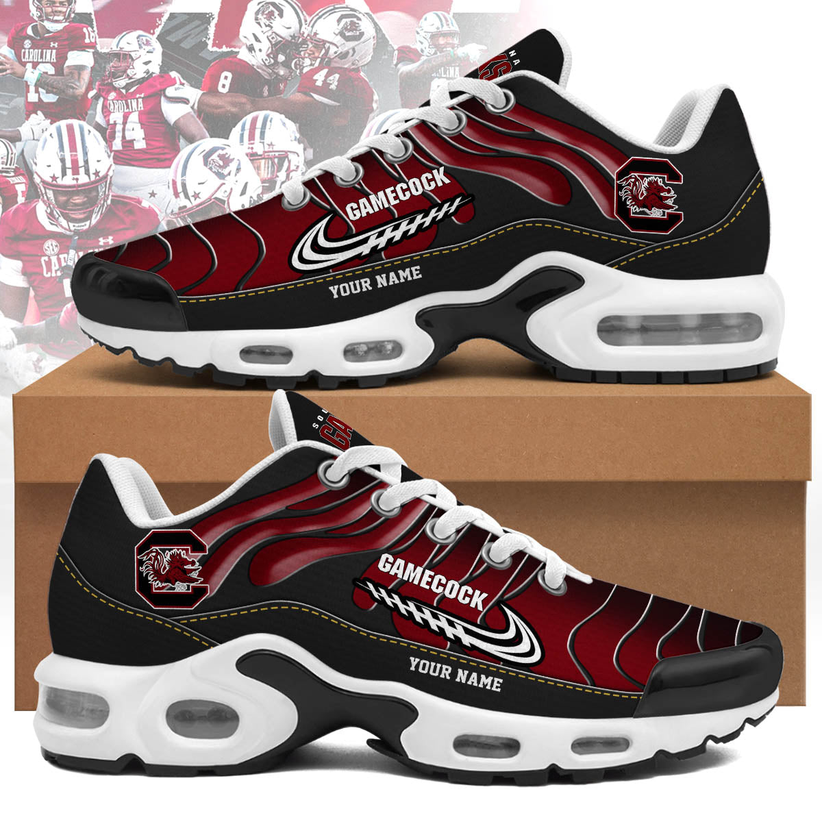 south carolina gamecocks personalized air max shoes 3353 z0cyi