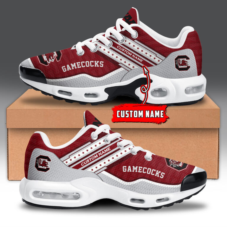 south carolina gamecocks personalized name team logo mix colors star line tn air max shoes air cushion sneakers 1999