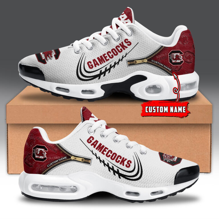 south carolina gamecocks personalized name team logo mix colors zipped line tn air max shoes air cushion sneakers 5237 bohqu