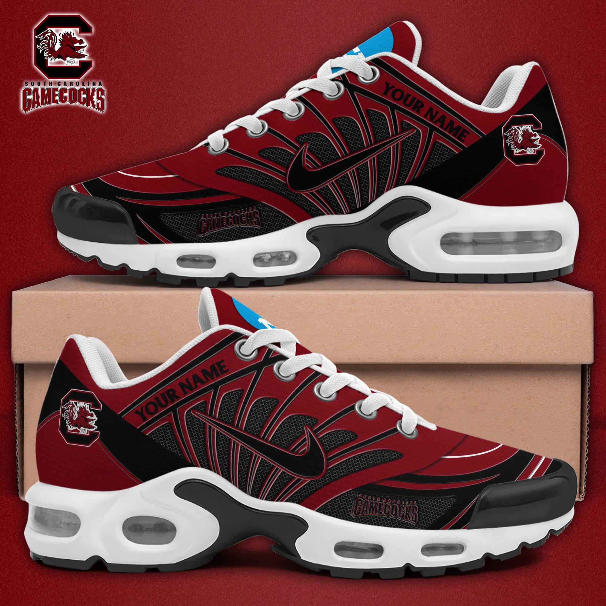 South Carolina Gamecocks TN Shoes 2026 Version Custom Name 