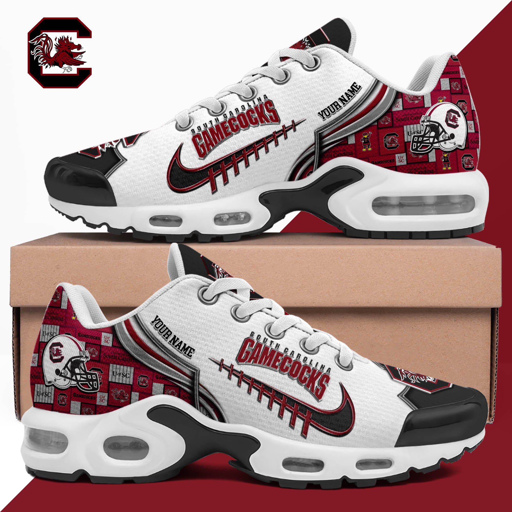 south carolina gamecocks tn shoes 2026 version custom your name 642 8941 jnqkq