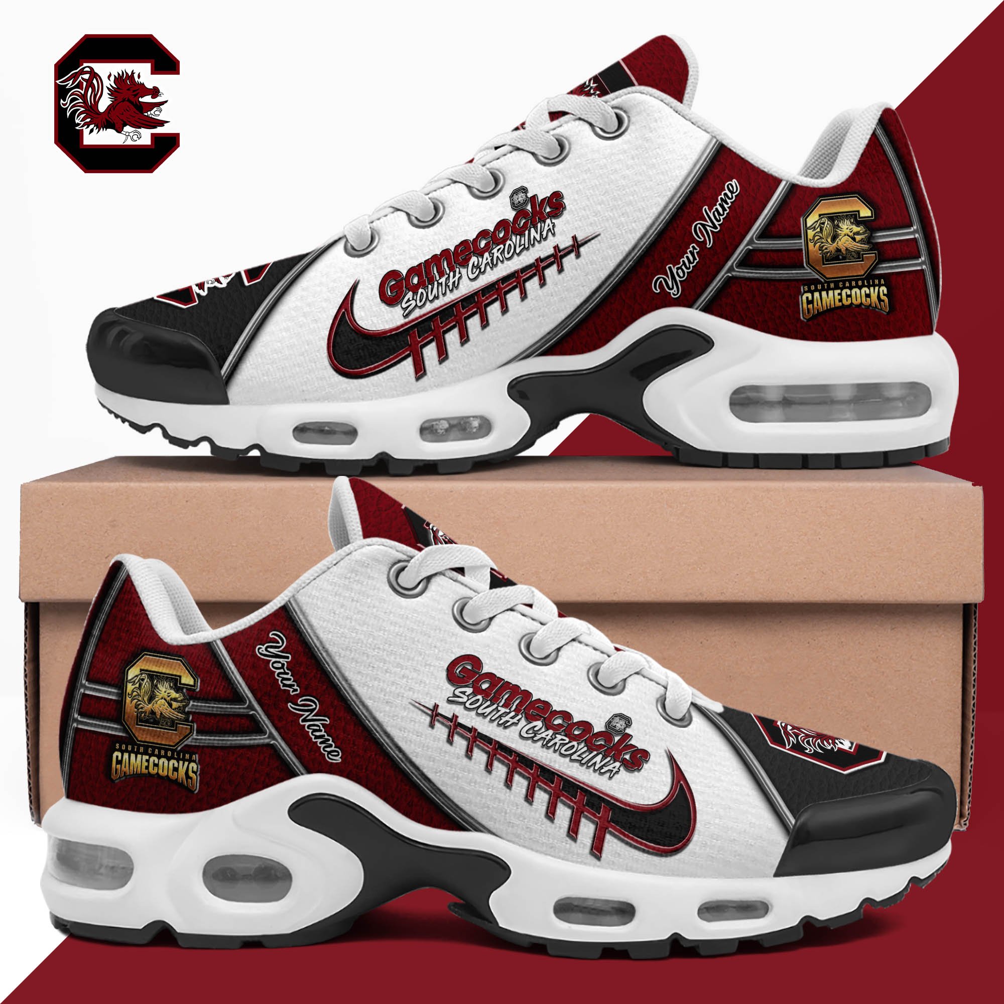 south carolina gamecocks tn shoes 2026 version custom your name football team shoes football shoes for fans sport gifts gifts for lovers ethy 9408