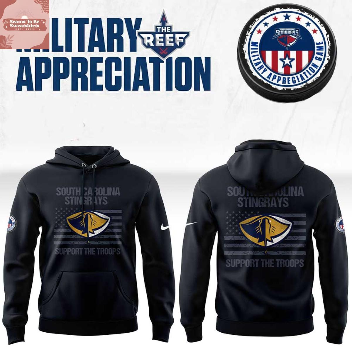 South Carolina Stingrays x Military Appreciation Night 2026 Hoodie T-Shirt 