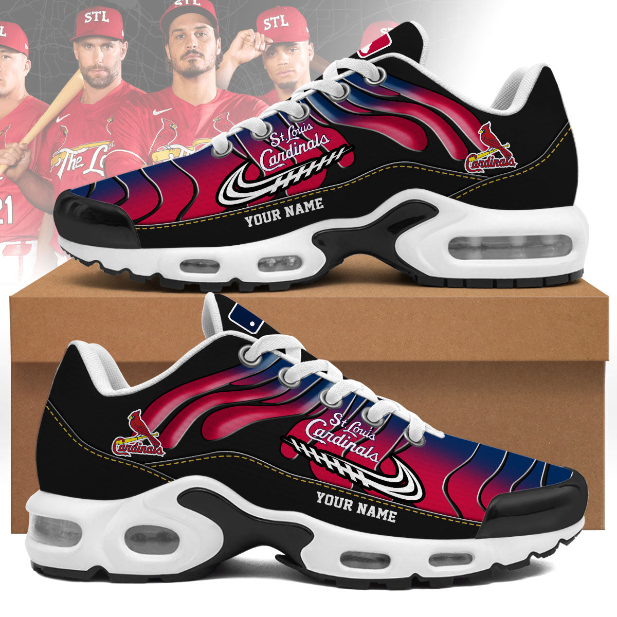 St. Louis Cardinals Personalized Air Max Shoes
