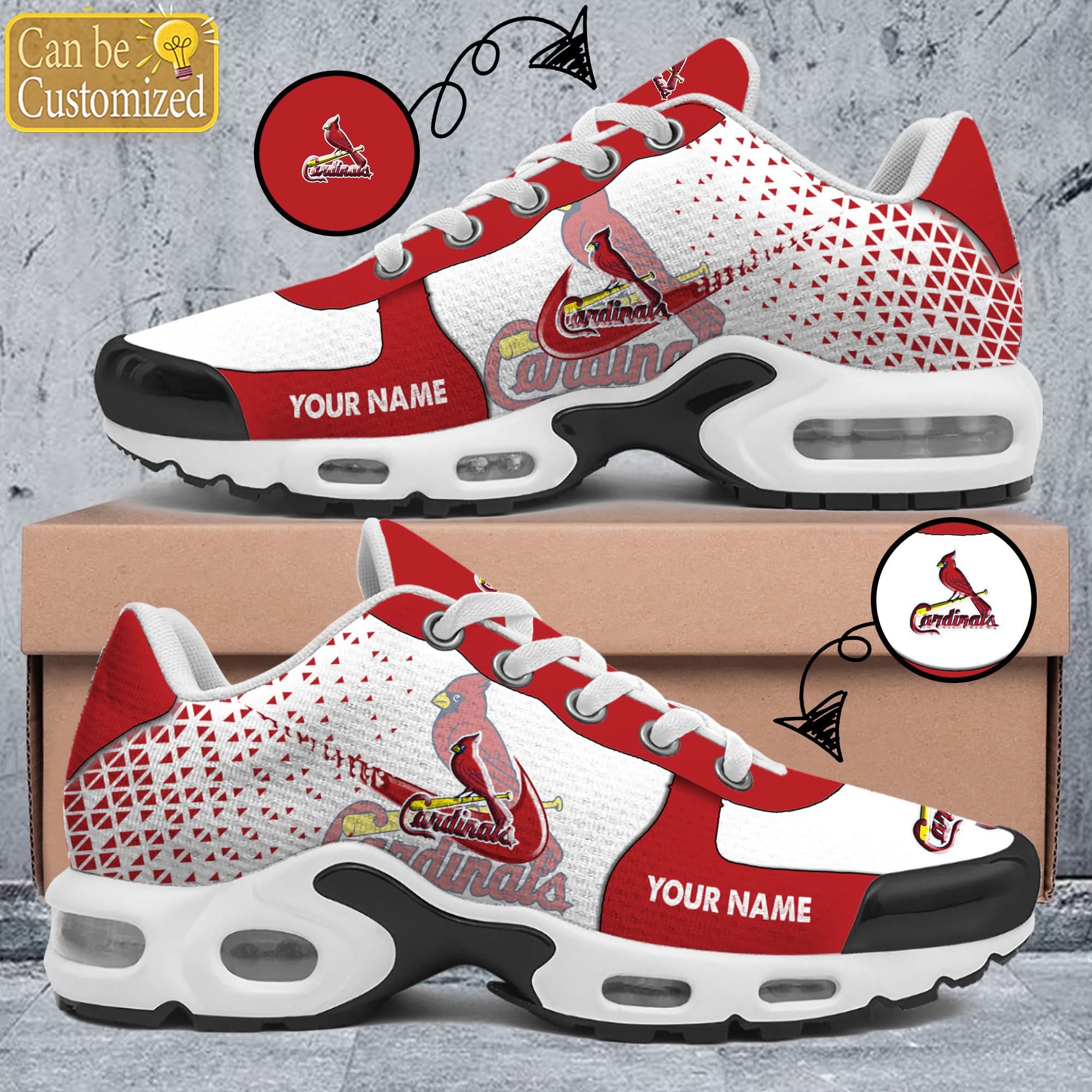 St. Louis Cardinals Premium A951 Shoes Personalized
