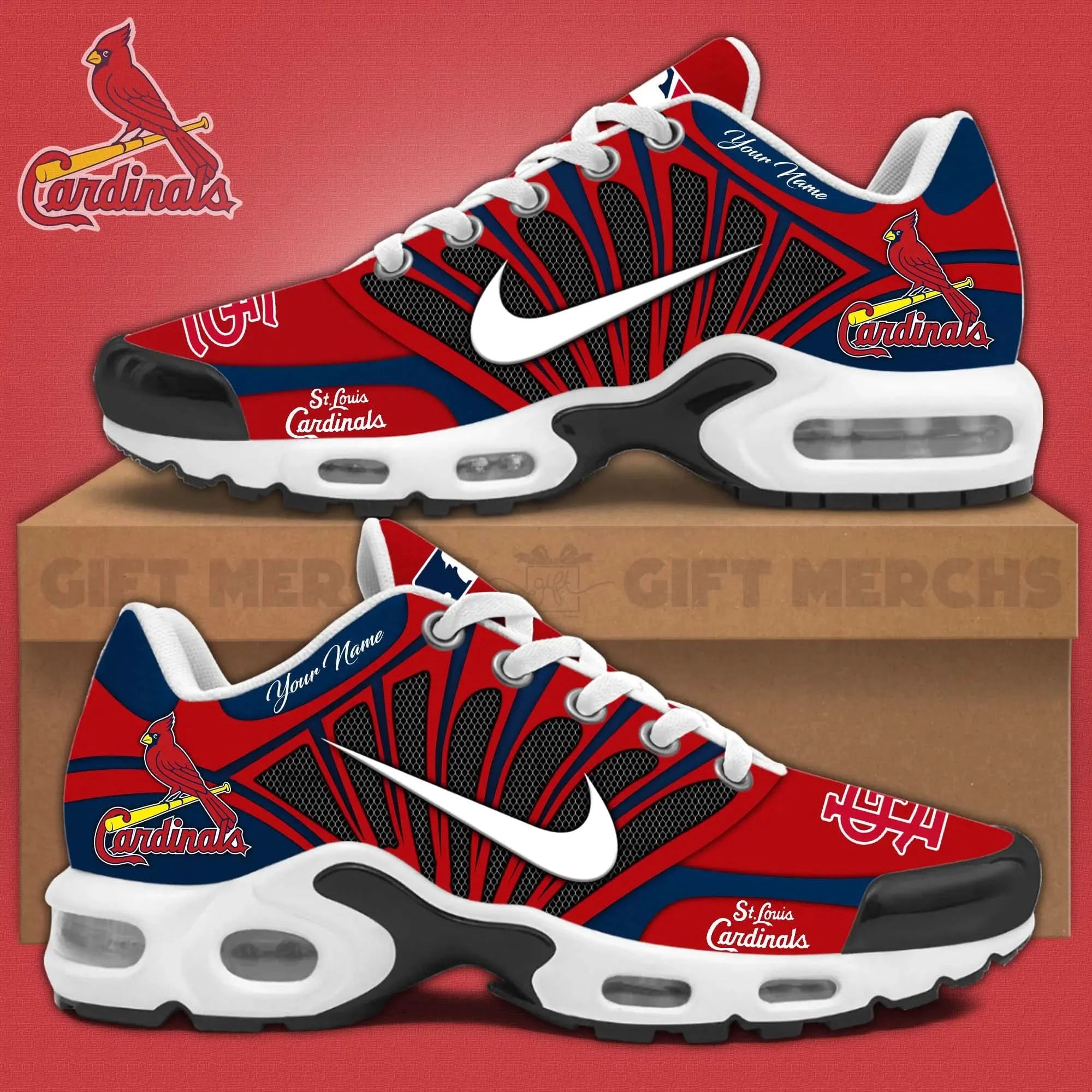 st.louis cardinals customized premium sport shoes 1006