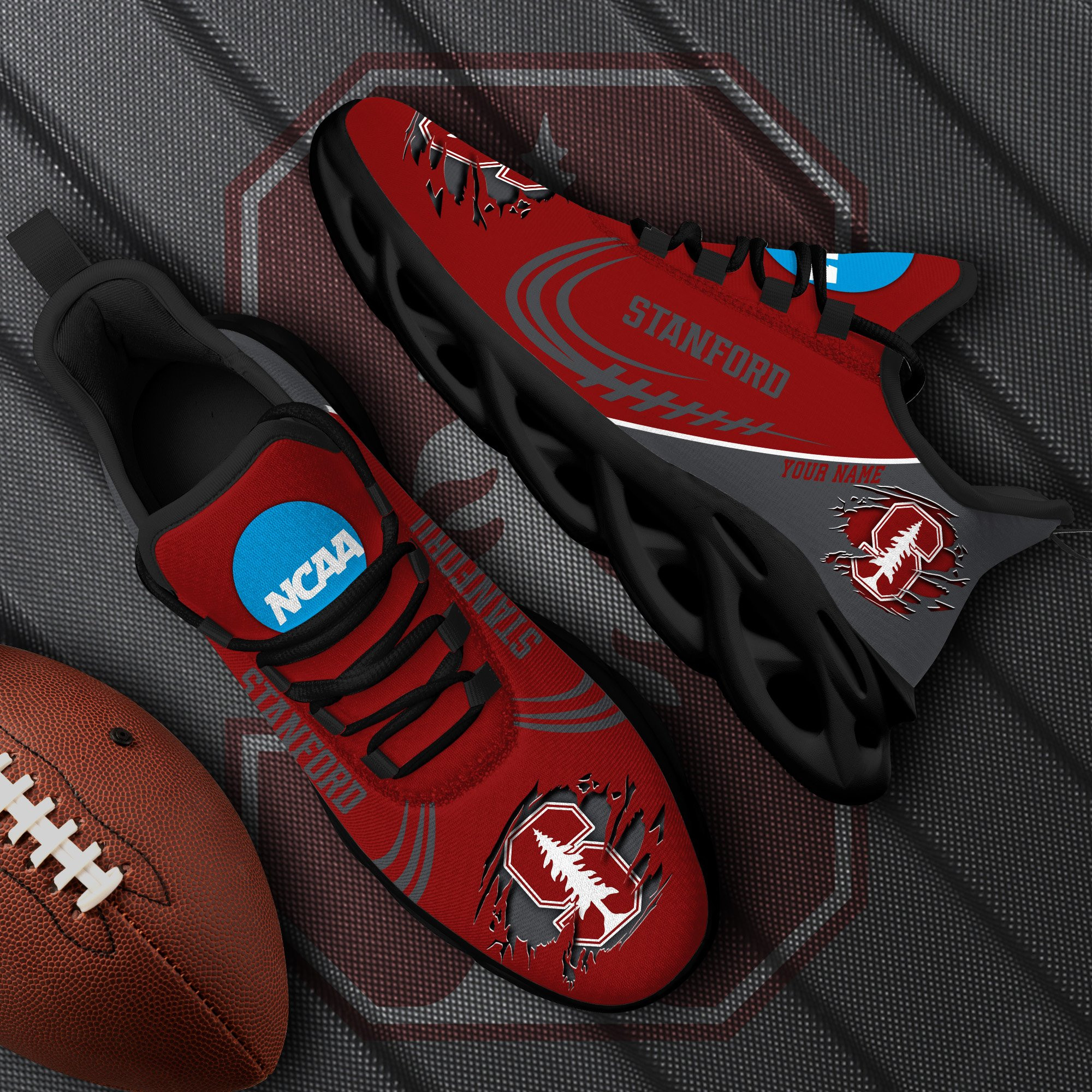 stanford cardinal black max soul shoes 2026 versions custom name 016 7291 5r7qh