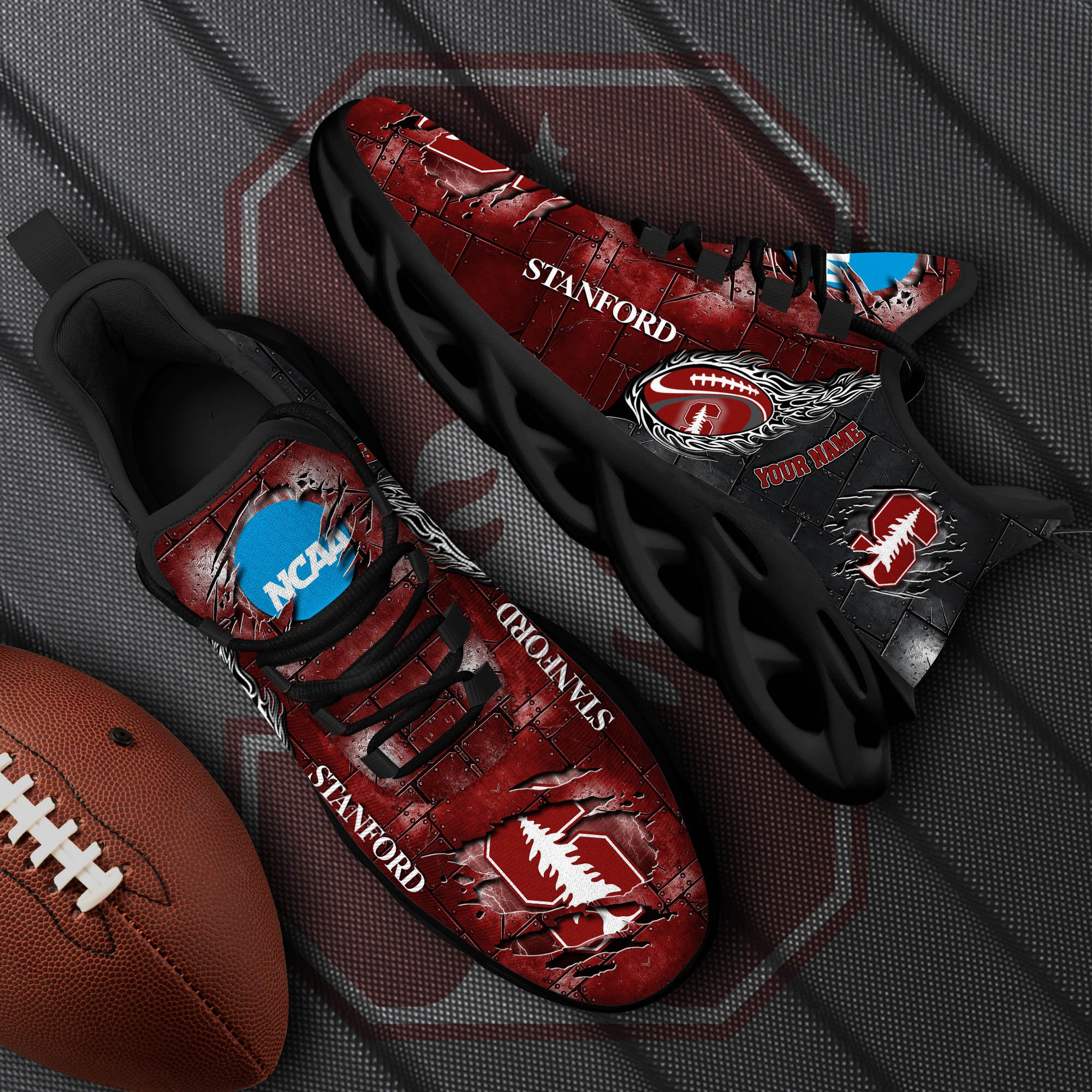 stanford cardinal black max soul shoes 2026 versions white max soul shoes custom your name ph879 5116 rpan5