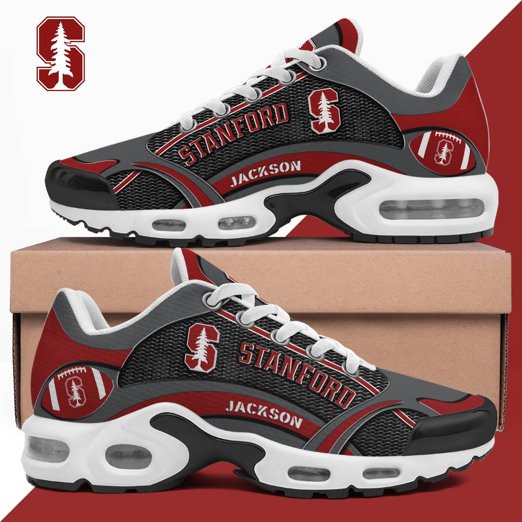 Stanford Cardinal Team TN Shoes 2026 Version Custom Name 889