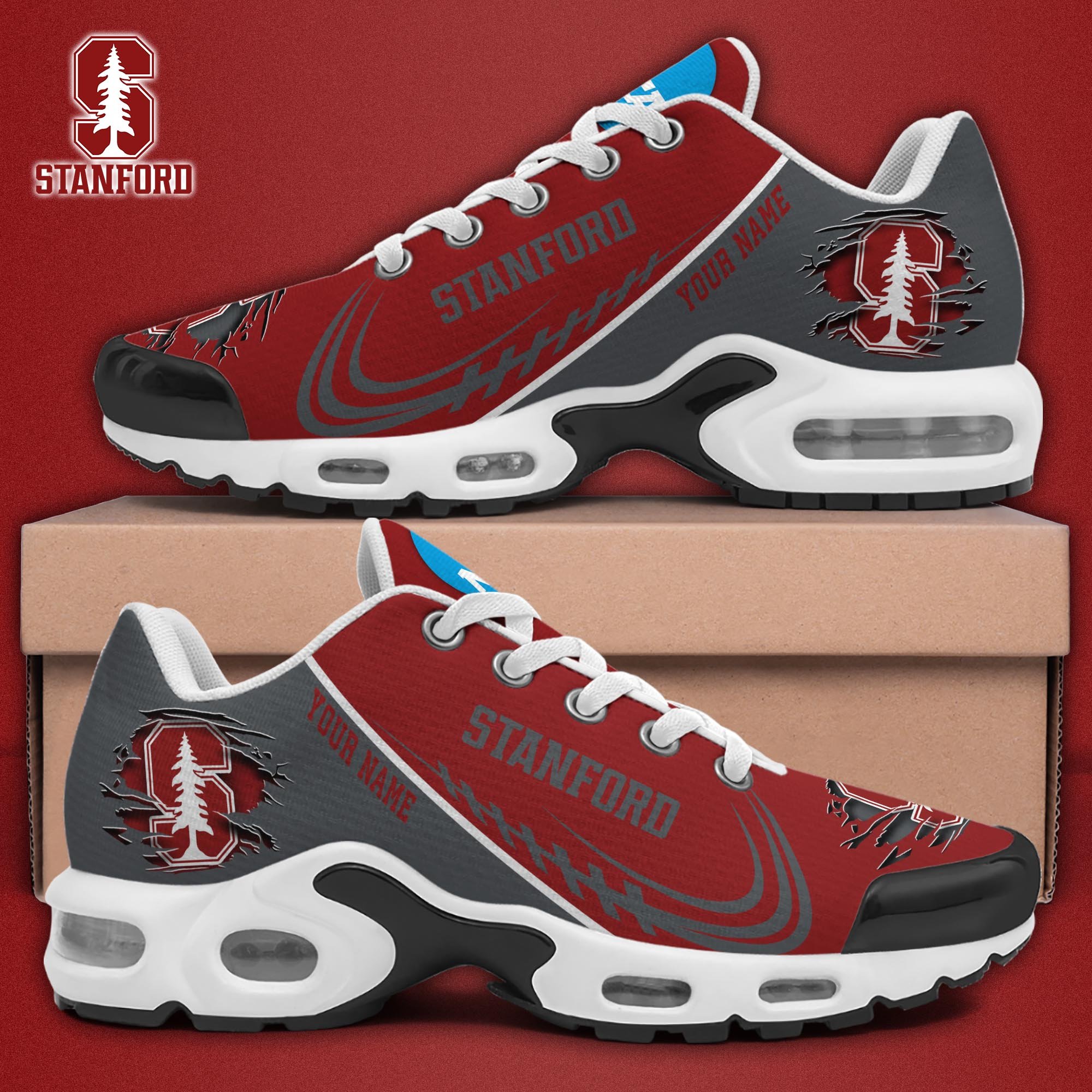 stanford cardinal tn shoes 2026 version custom name 4025