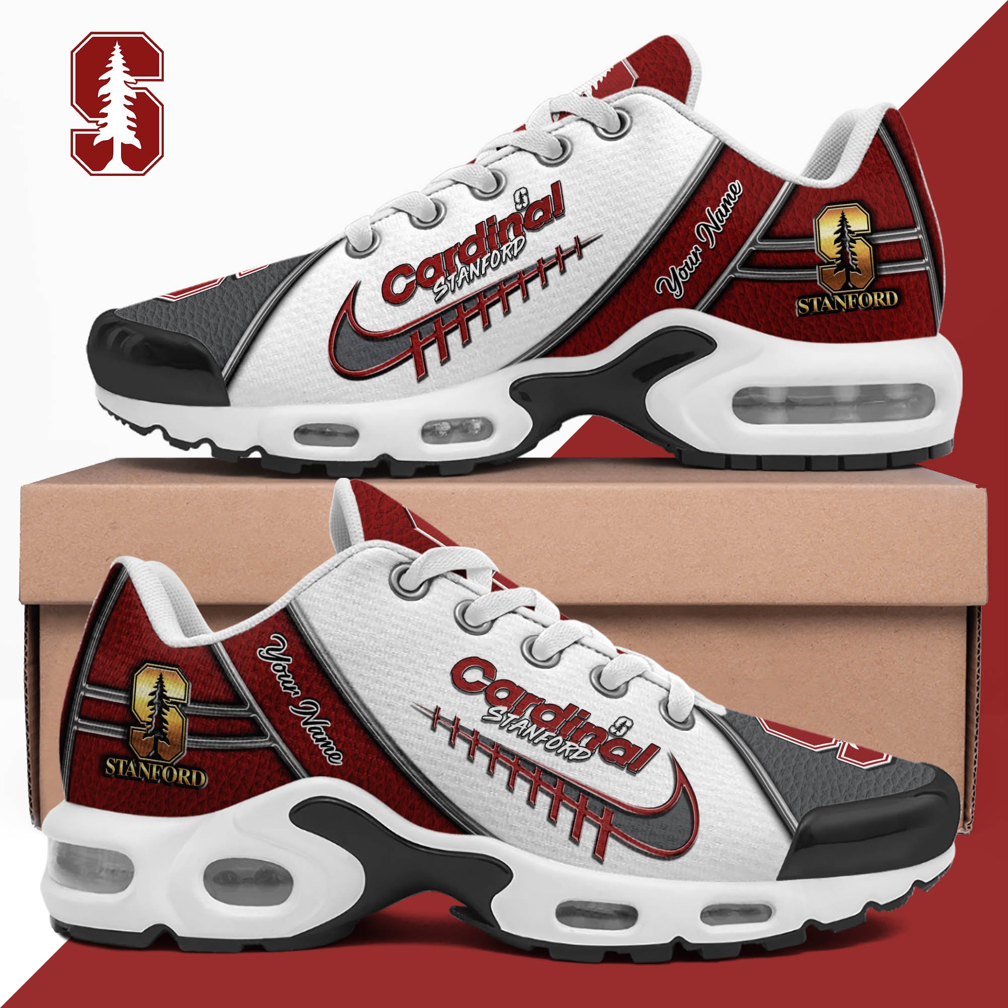 stanford cardinal tn shoes 2026 version custom your name football team shoes 516 8122 a4vyk
