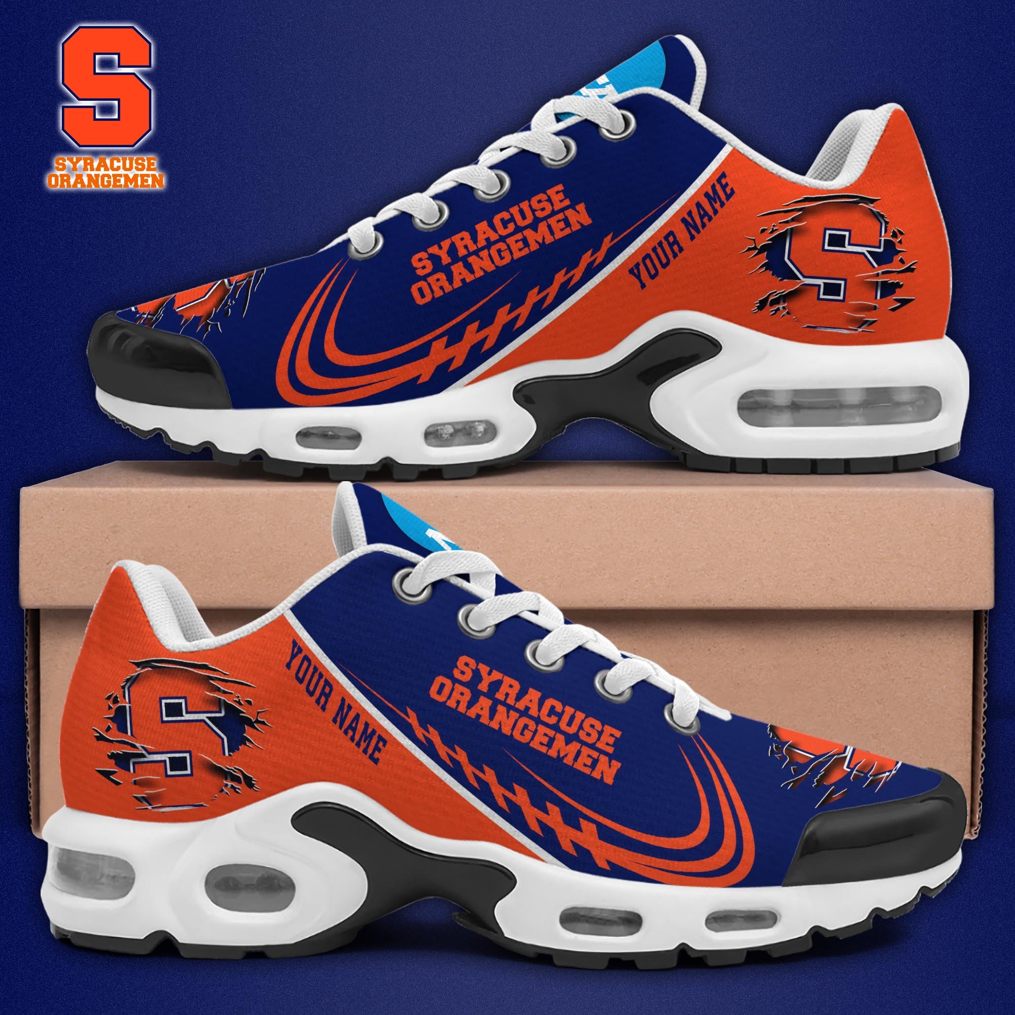 Syracuse Orange TN Shoes 2026 Version Custom Name 